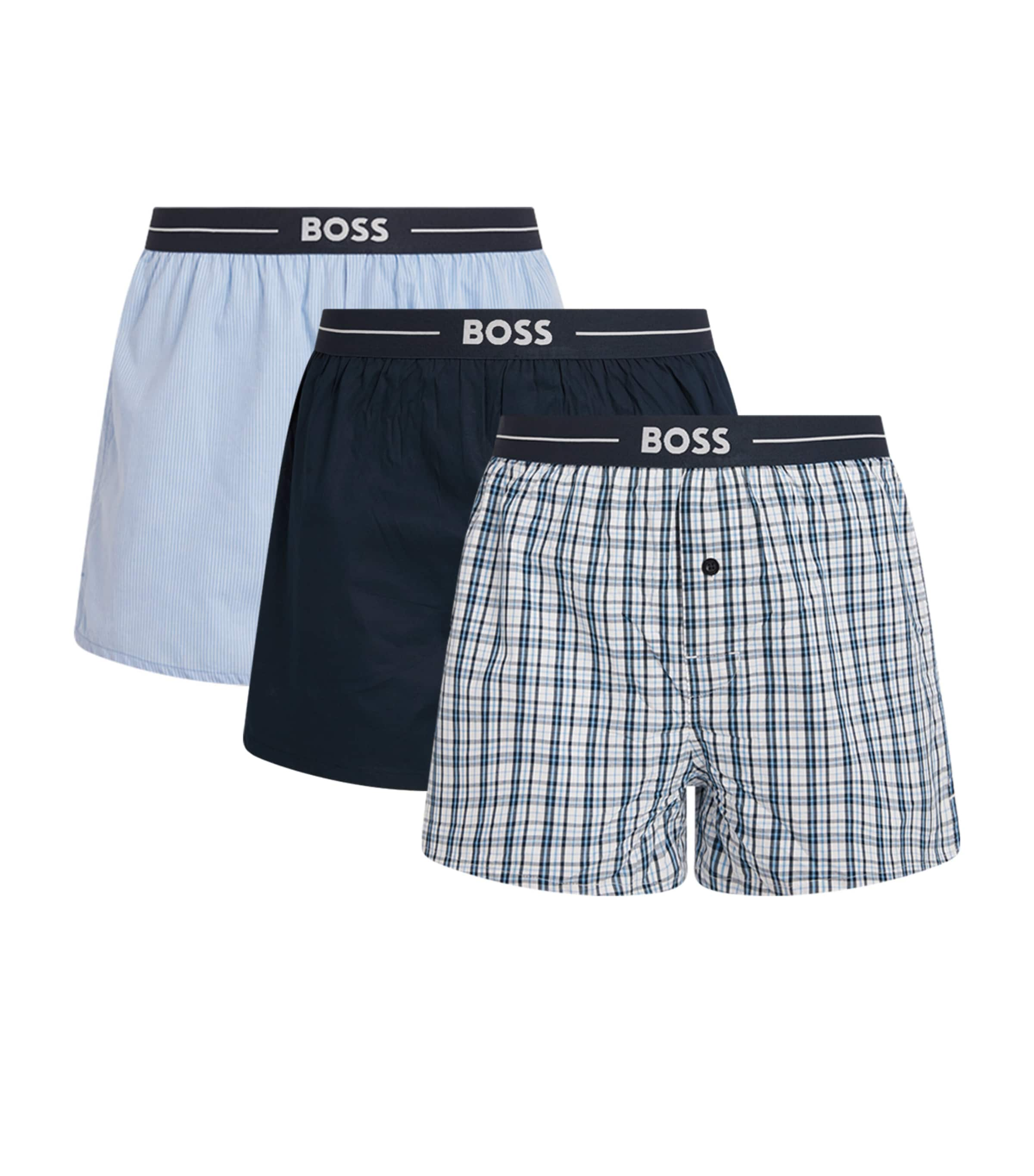 Hugo Boss Cotton Boxer Shorts In Multi