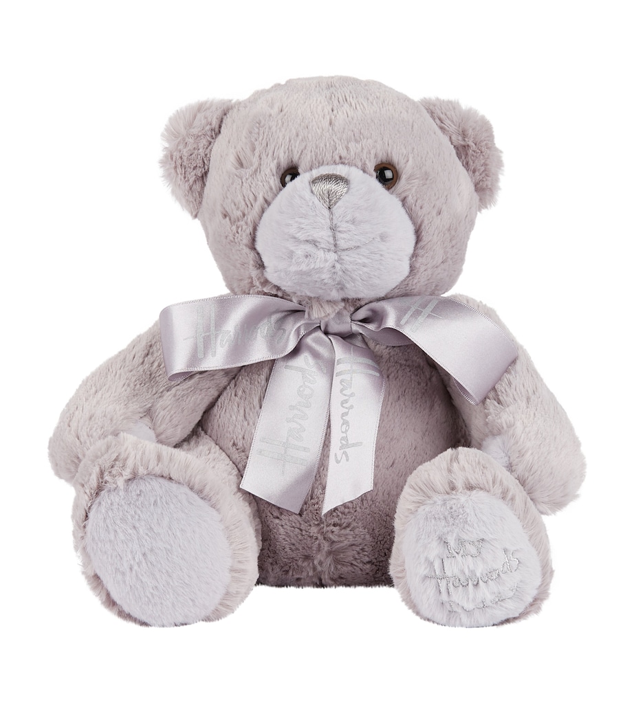 Harrods My Harrods Teddy Bear (28cm) Grey Image 1