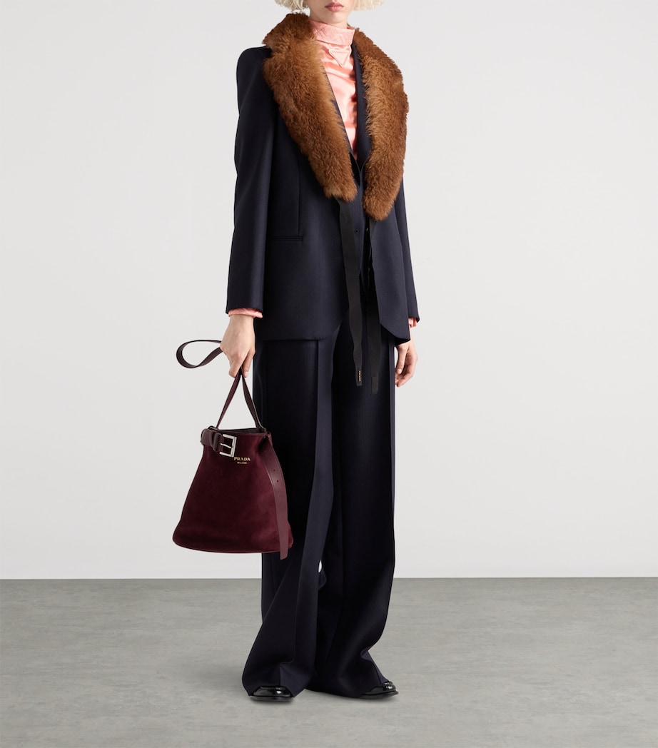 Wool Herringbone Blazer F0008 Image 2