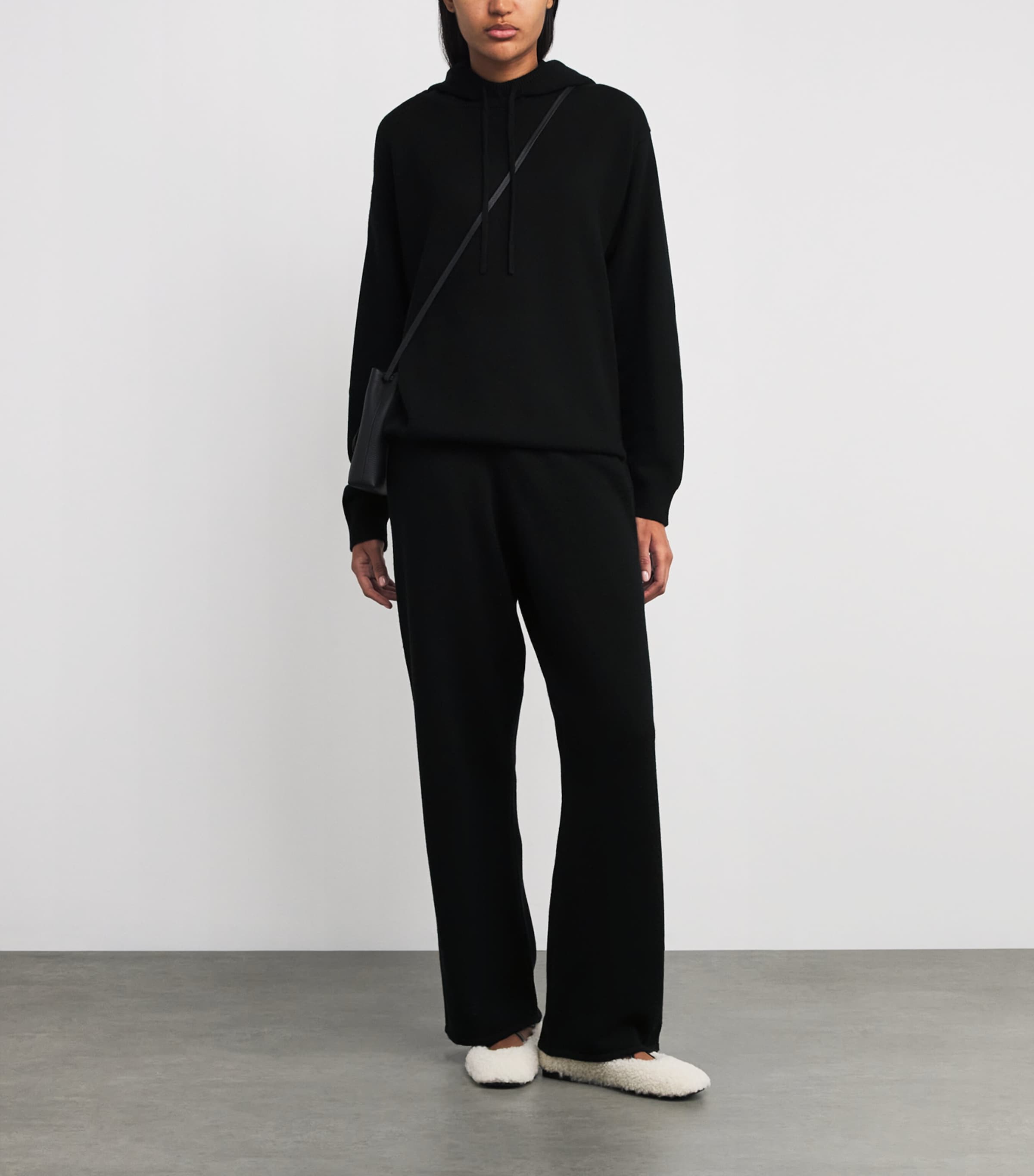 Cashmere Hoodie BLACK Image 2