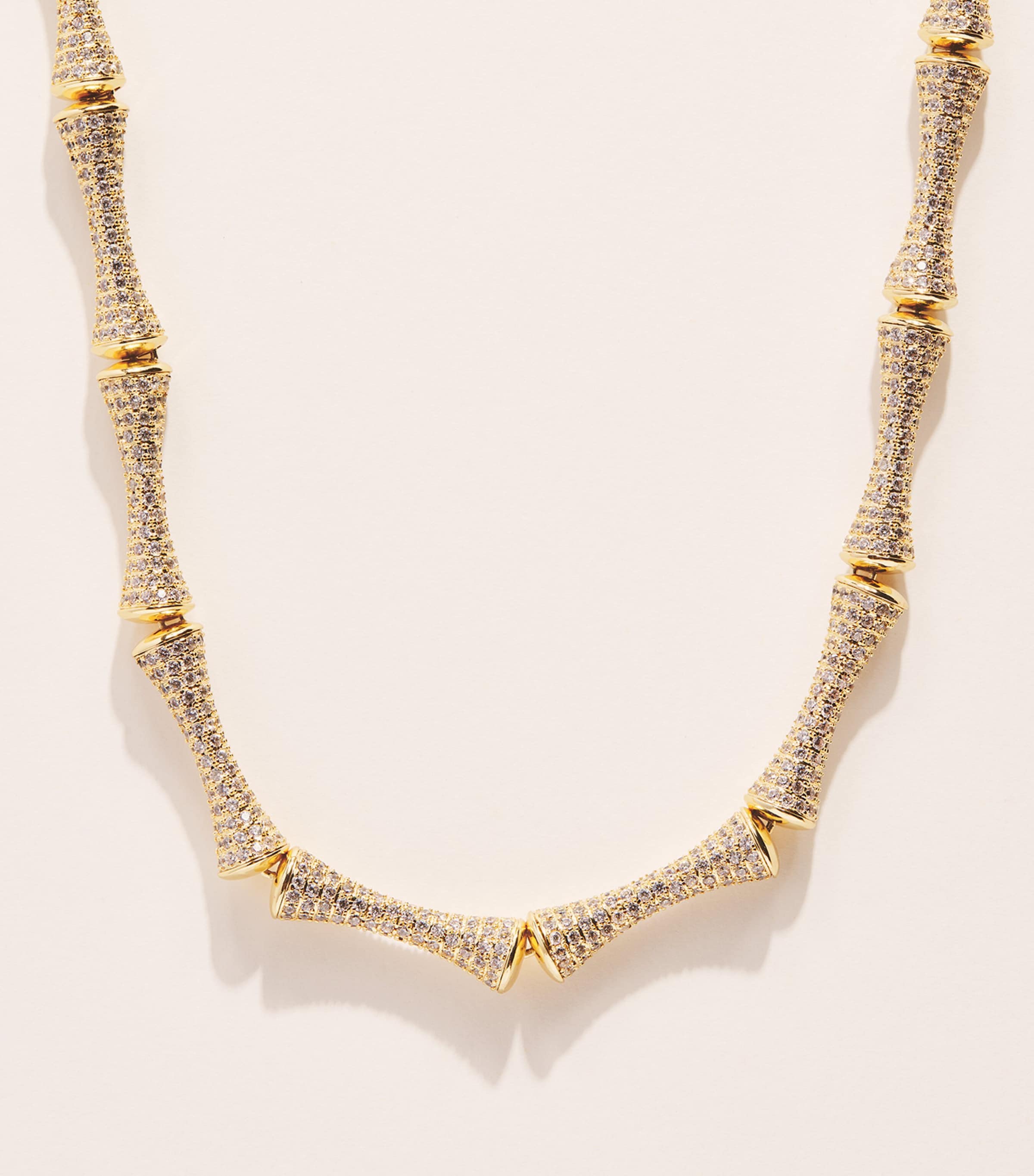 Eddie Borgo Gold-Plated Pavé Bambù Necklace Gold Image 1