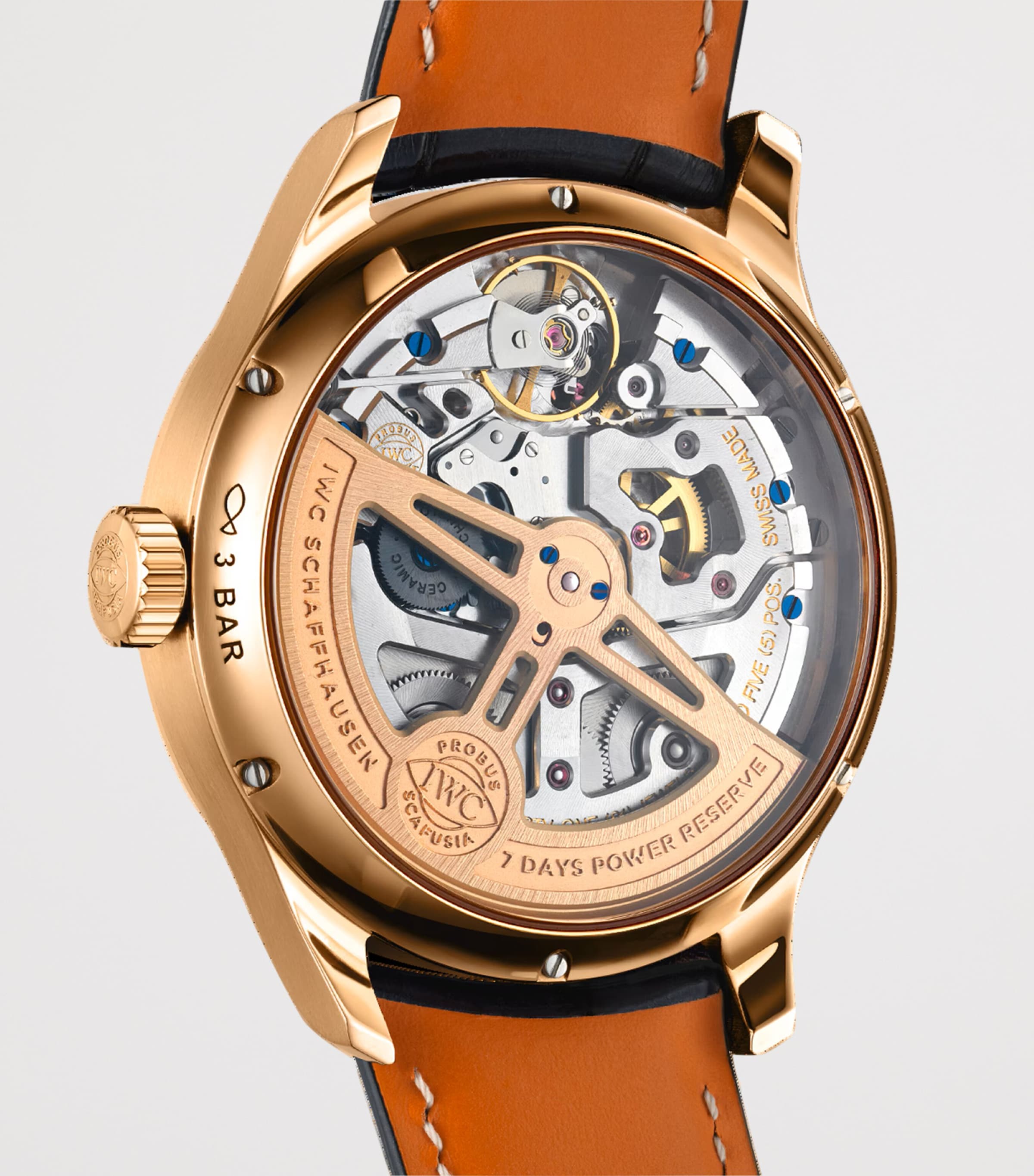 Yellow Gold Portugieser Perpetual Calendar Watch 44mm BLUE Image 2