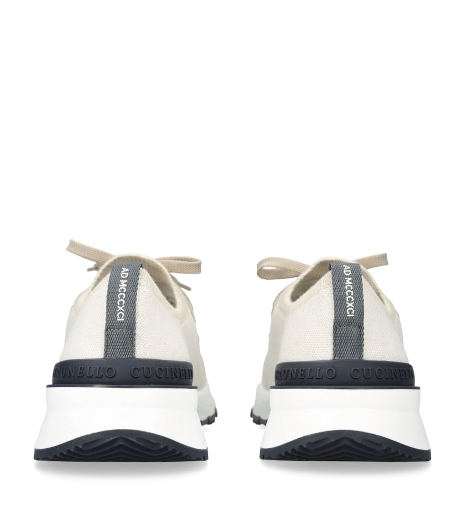 Knitted Sneakers BEIGE Image 2