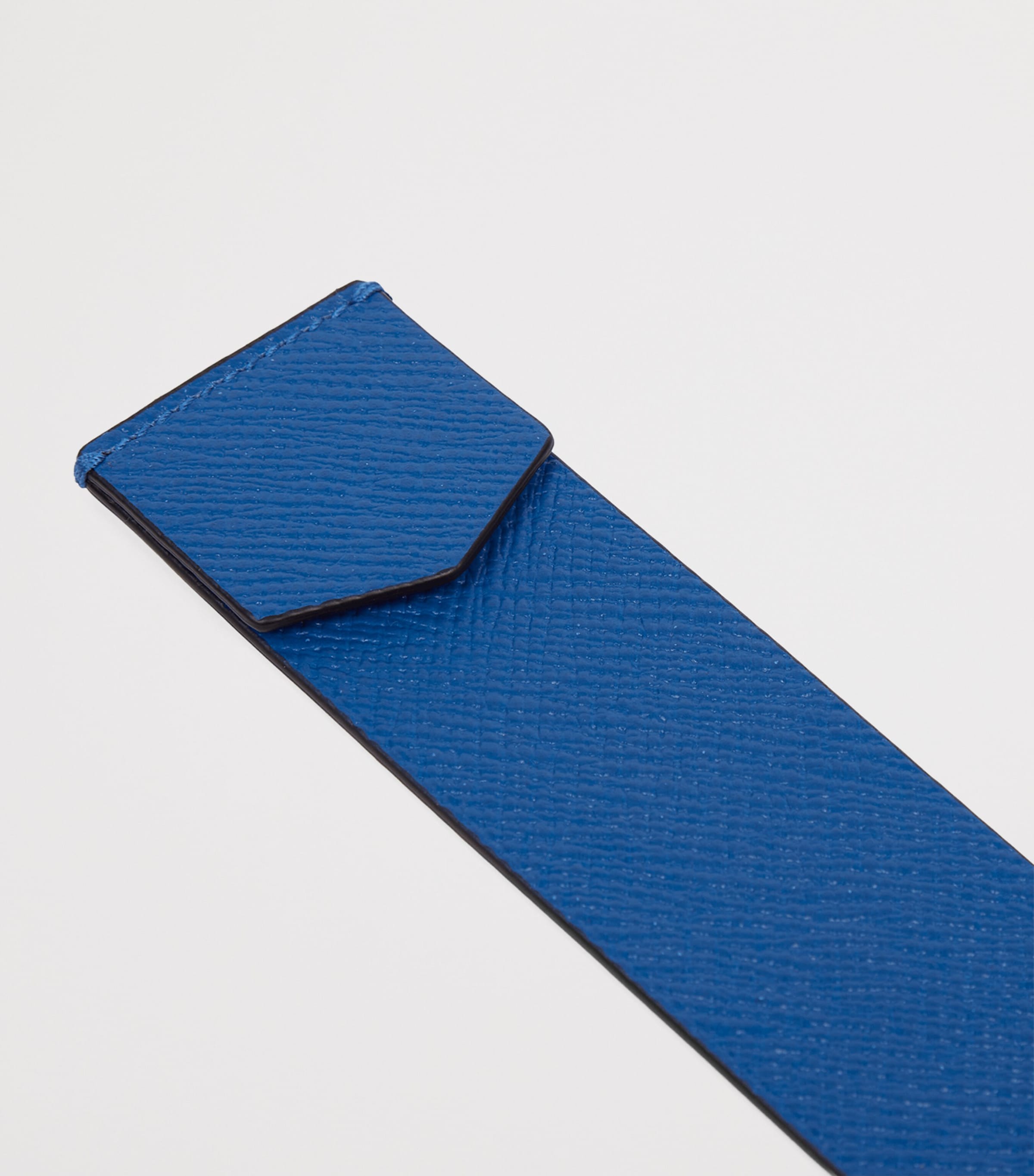 Smythson Panama Leather Bookmark Cerulean Image 4