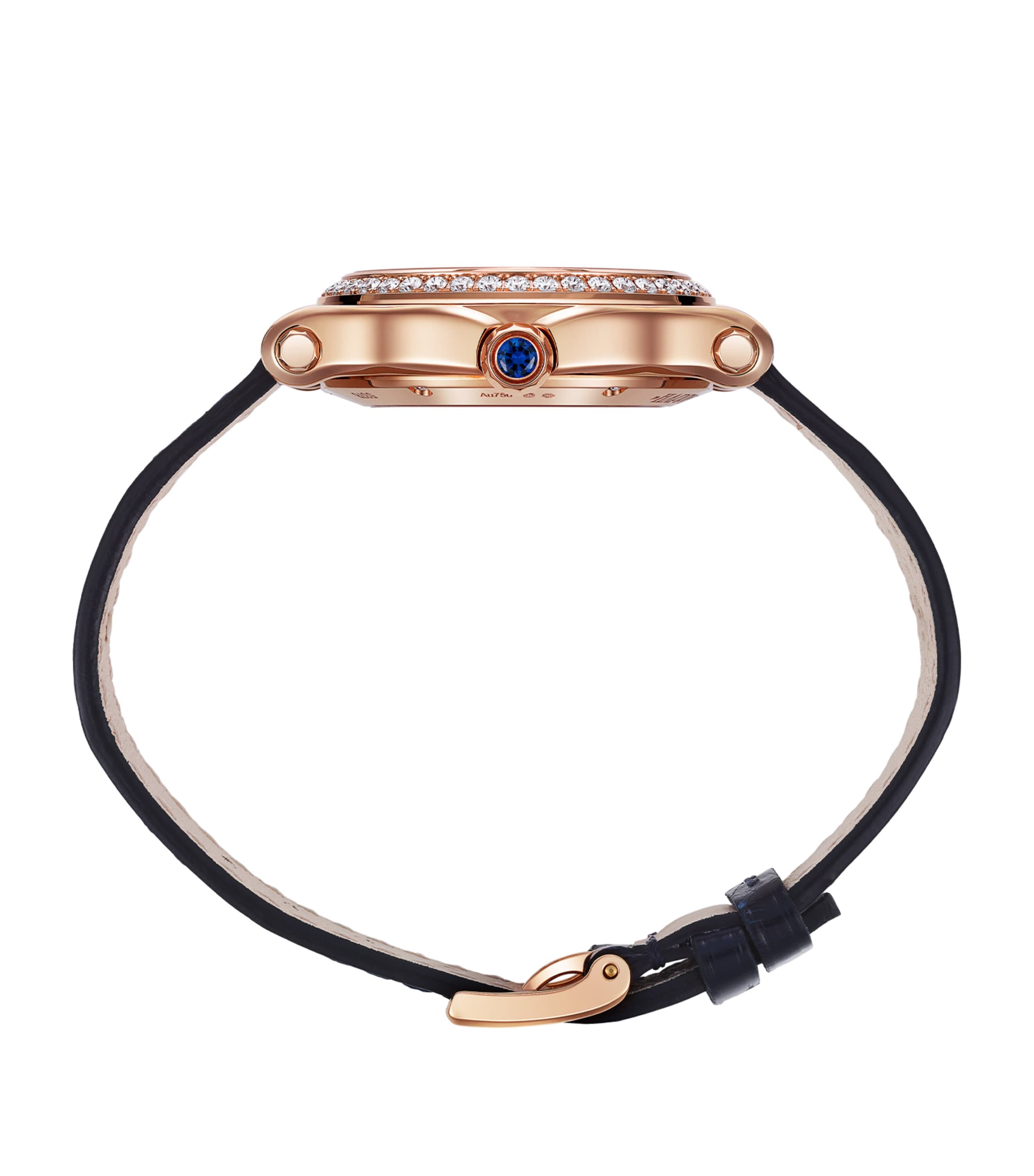 Rose Gold and Diamond Happy Sport Automatic Watch 33mm 18K ROSE GOLD Image 2