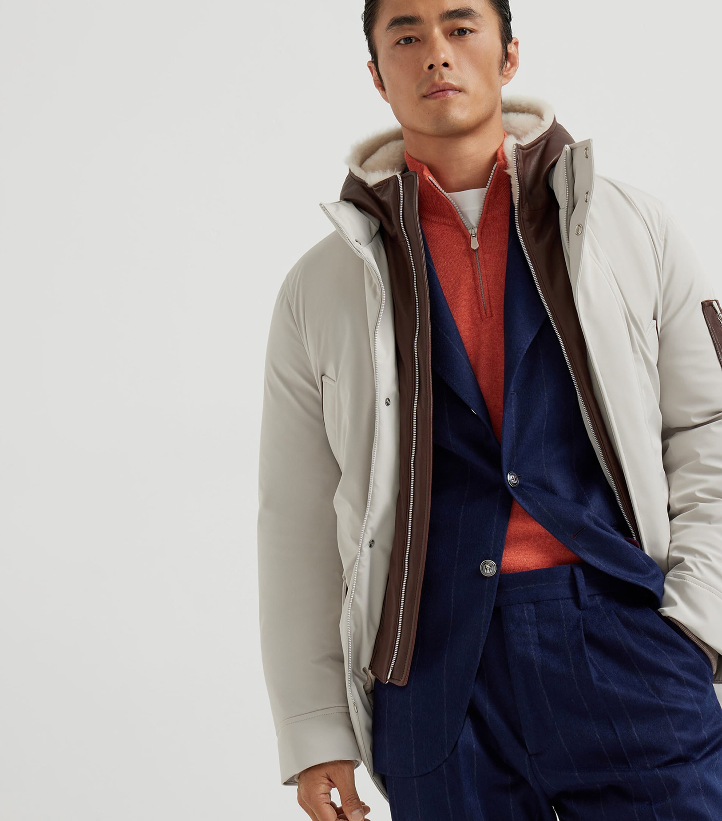 おまとめBRUNELLO CUCINELLIカーキ色 フード付きジャケット おまとめBRUNELLO CUCINELLIカーキ色 フード付きジャケット メンズ