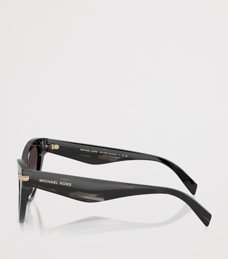 Michael Kors Roanoke Cat Eye Sunglasses Black Image 3