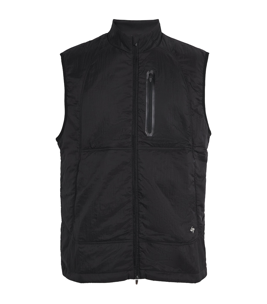 Half-Padded Packable Run Gilet BLACK Image 1