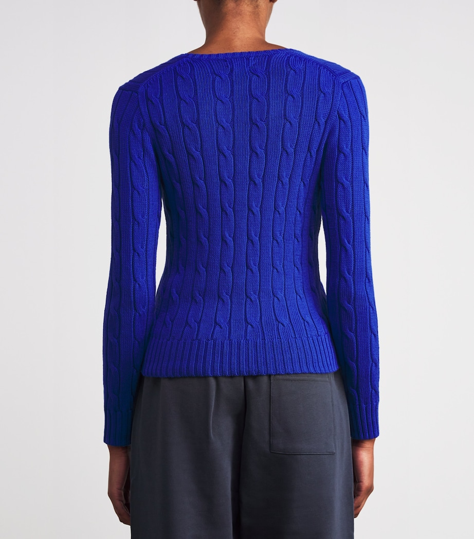 Cable-Knit Kimberley Sweater BLUE Image 4