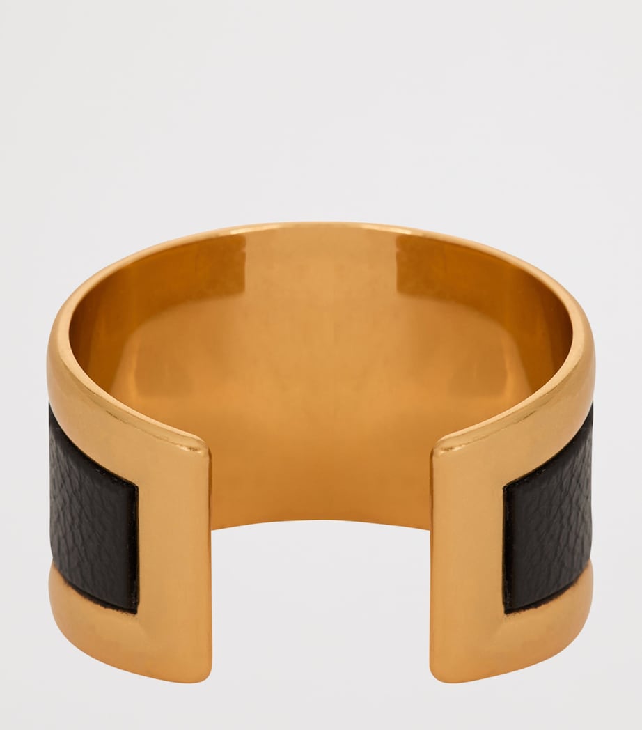 Balmain Gold-Tone Anthem Cuff Oro/noir Image 3
