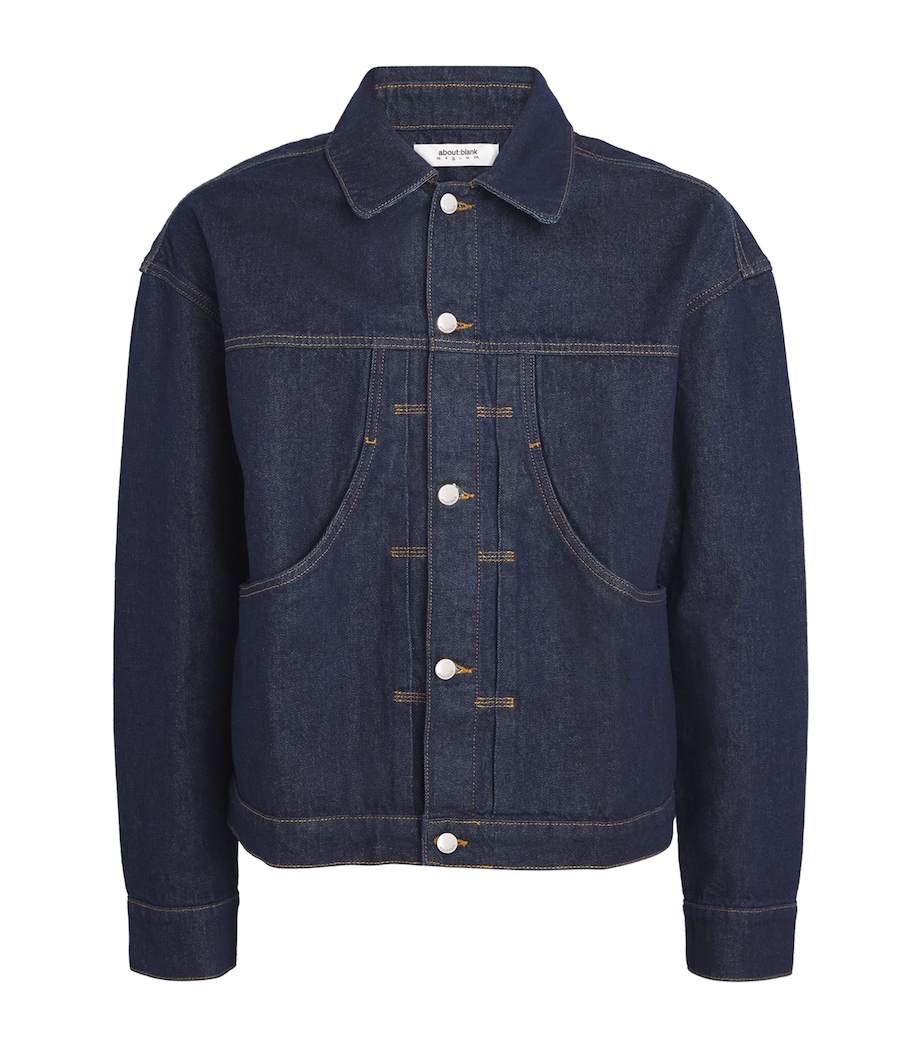 Cropped Denim Jacket RAW INDIGO Image 1