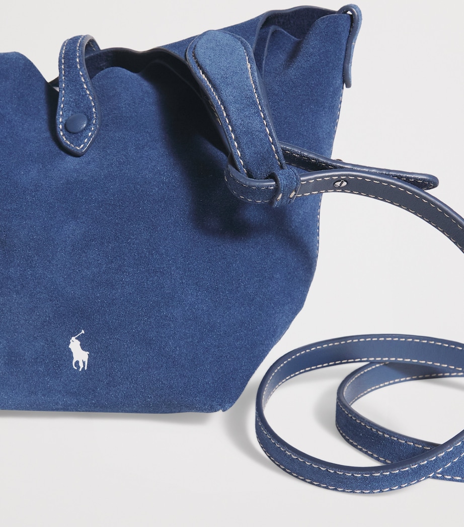 Small Suede Polo Play Cross-Body Bag DARK JEAN Image 6