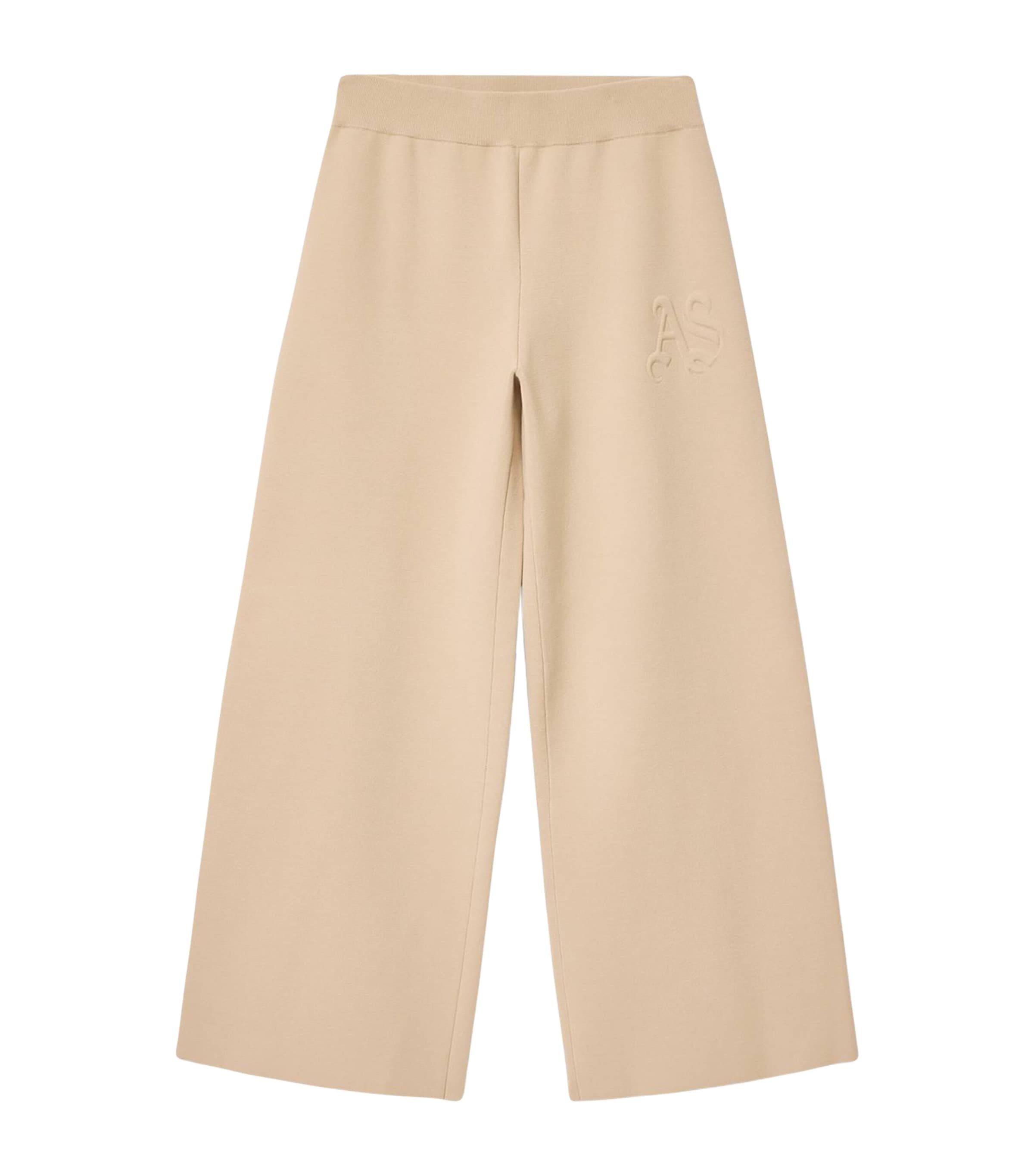 AllSaints Womens Sonny Straight Sweatpants Pebble White Image 1
