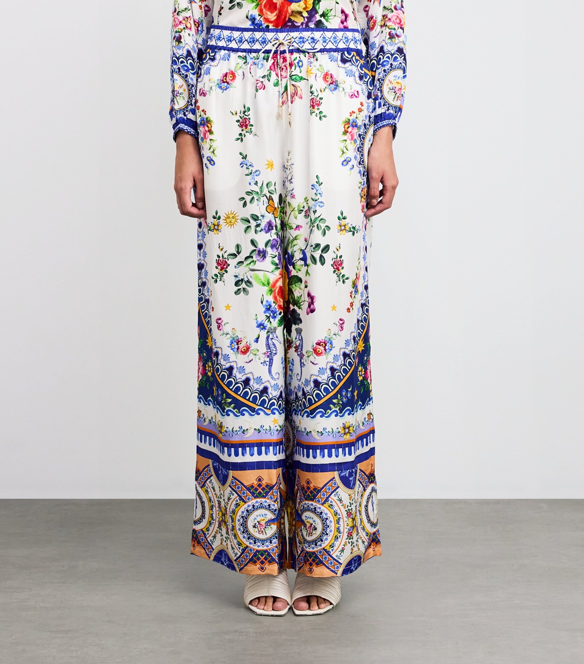 Silk Tiles Darls Wide-Leg Trousers TILEDARL Image 3