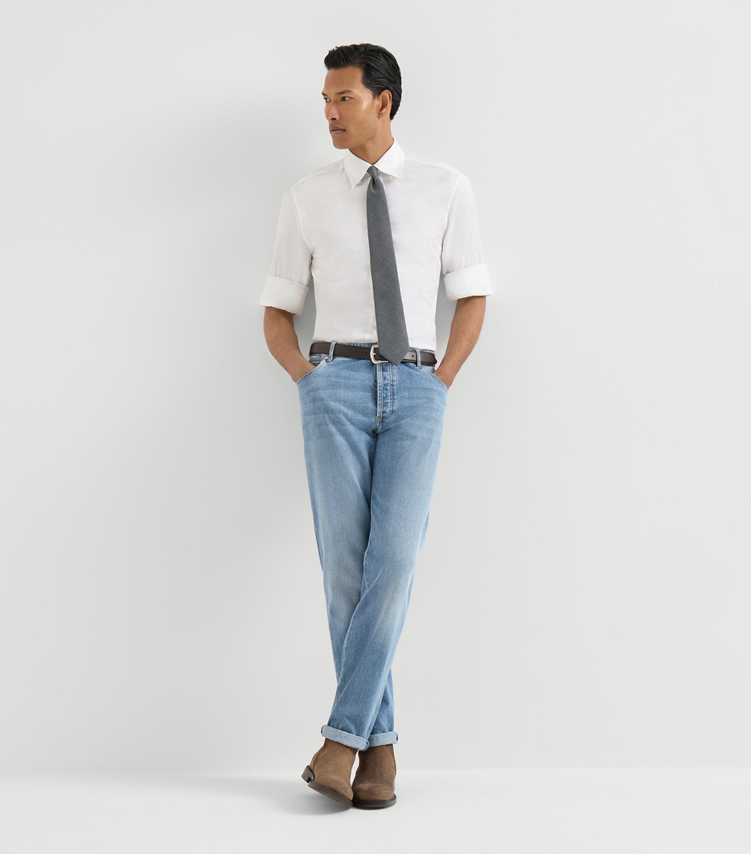 Brunello Cucinelli Mens Comfort Denim Straight Jeans Image 2