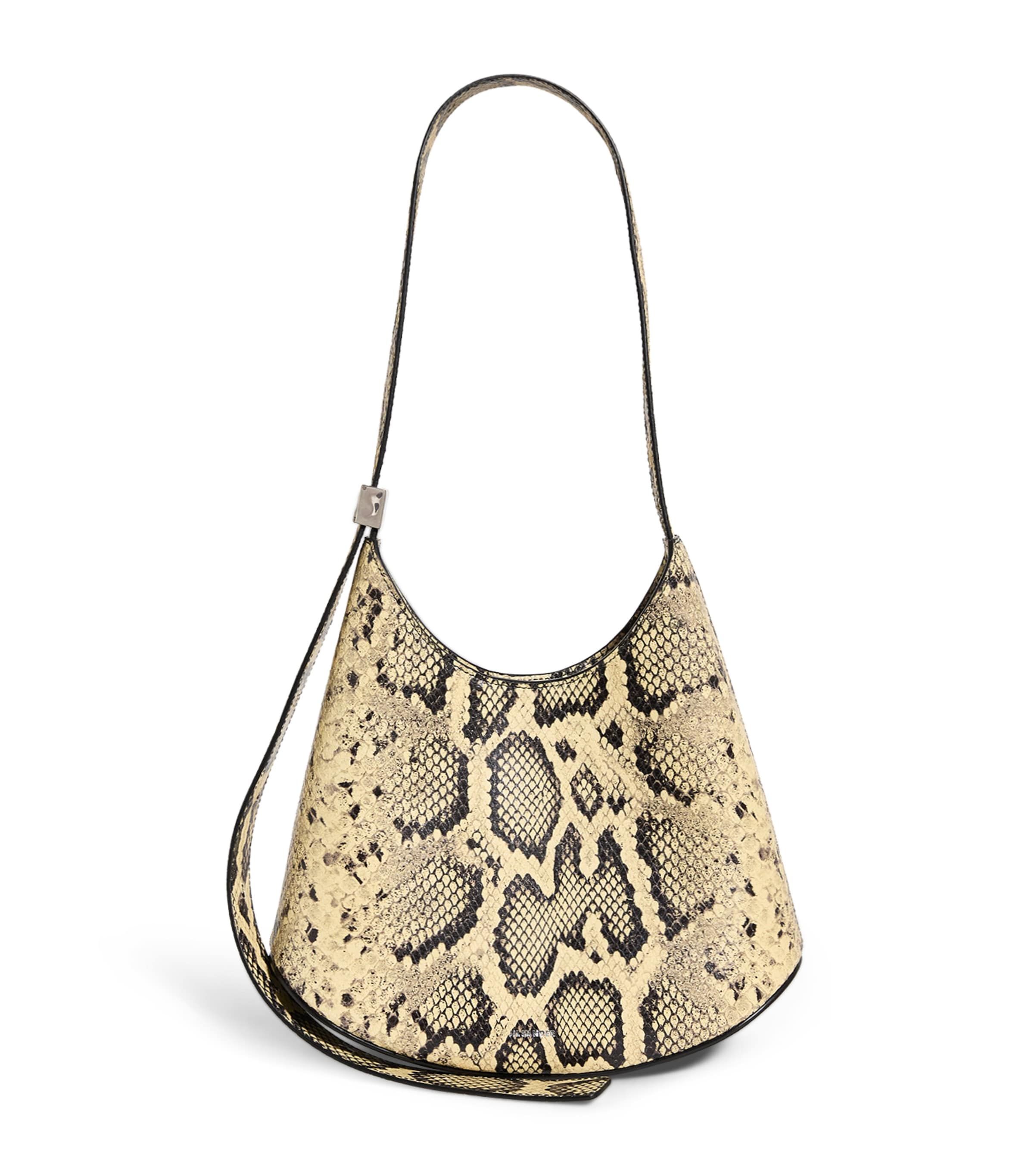 Jil Sander Small Leather Eldorado Shoulder Bag | Harrods QA