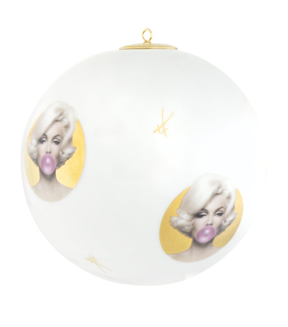 x Michael Moebius Porcelain Marilyn Bauble GOLD Image 2