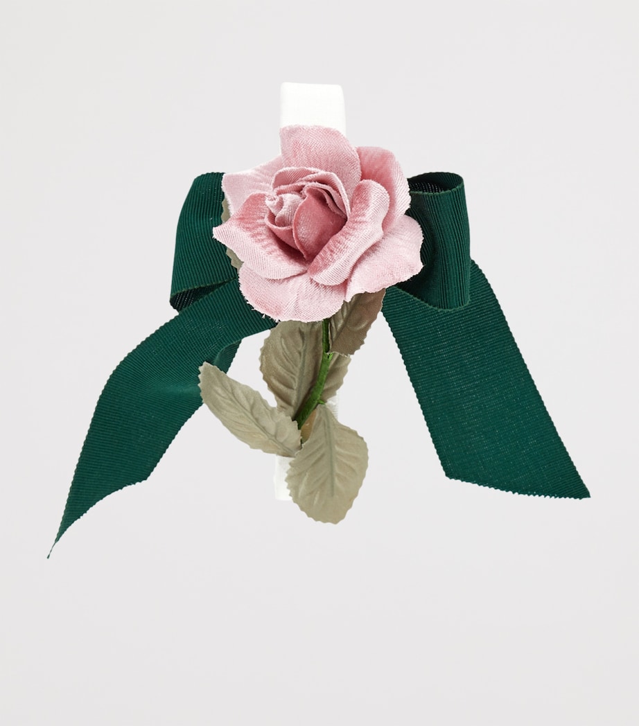 Velvet Flower Headband ROSA FAIRYTALE Image 4