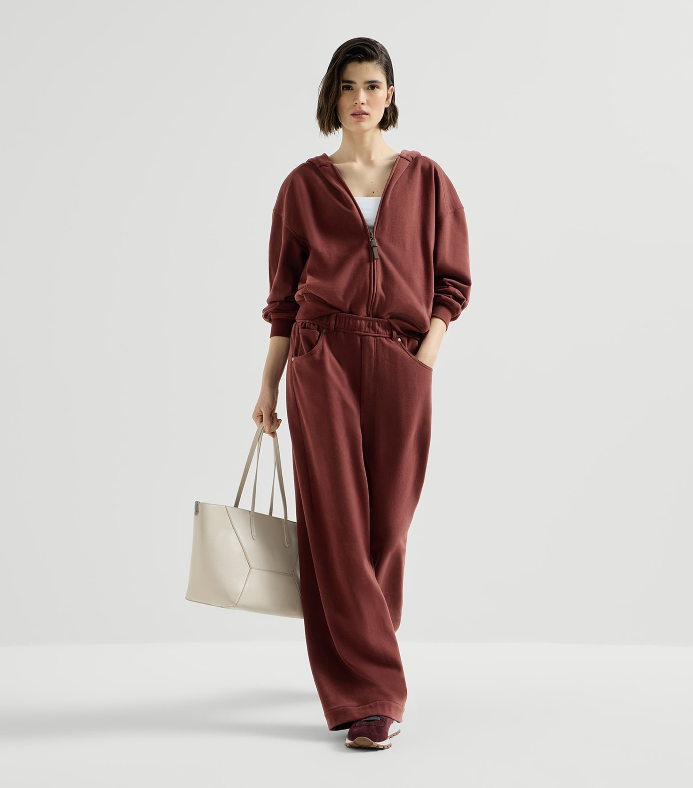 Brunello Cucinelli Womens French Terry Sweatpants Image 4