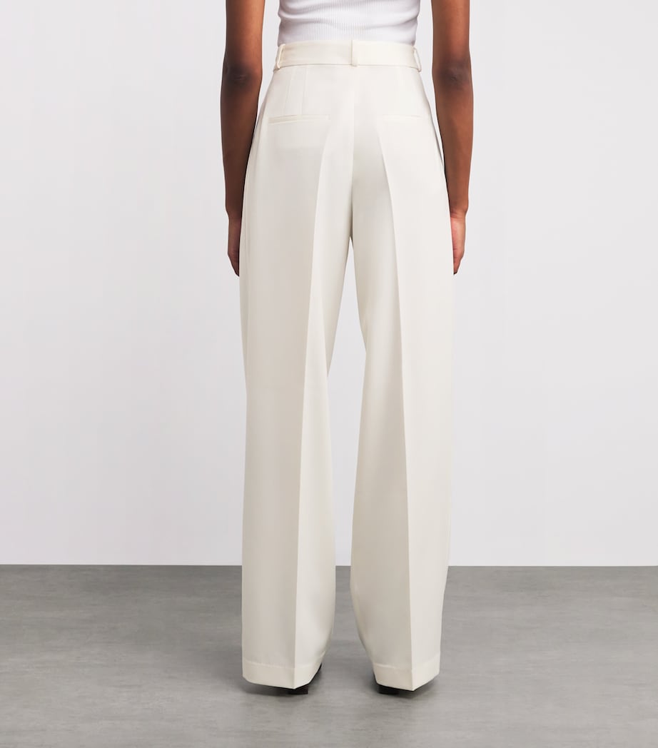 Wool-Blend Wide-Leg Trousers OFF WHITE-112 Image 4