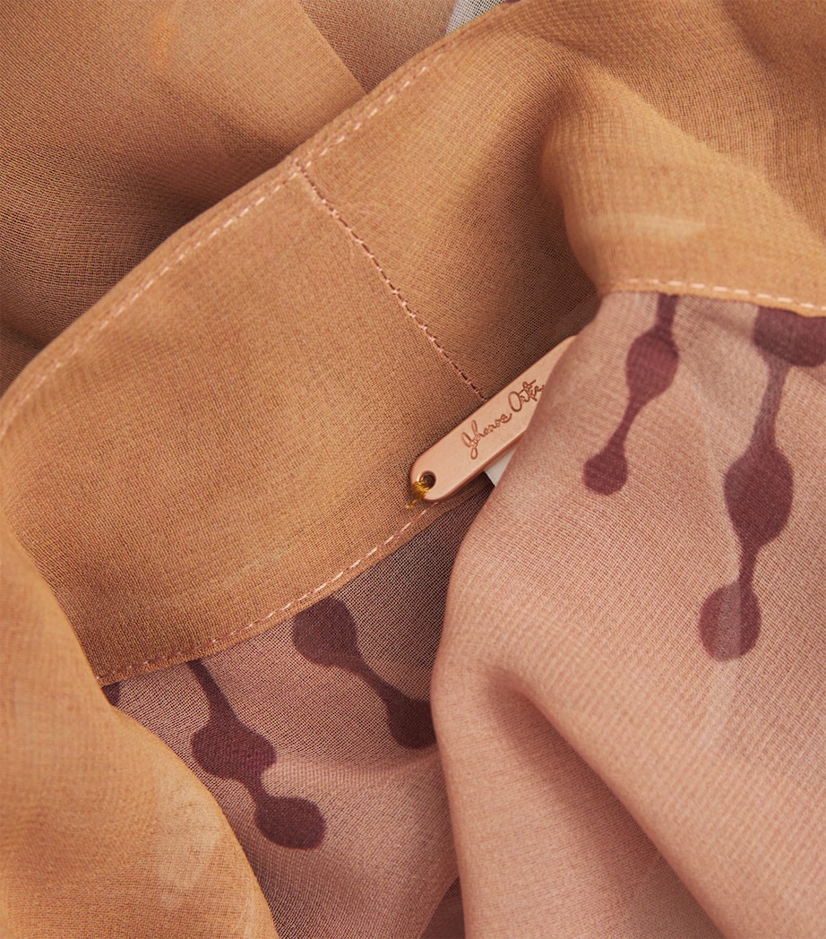 Printed Amazon Kimono LIGHT PEACH/ECRU Image 6