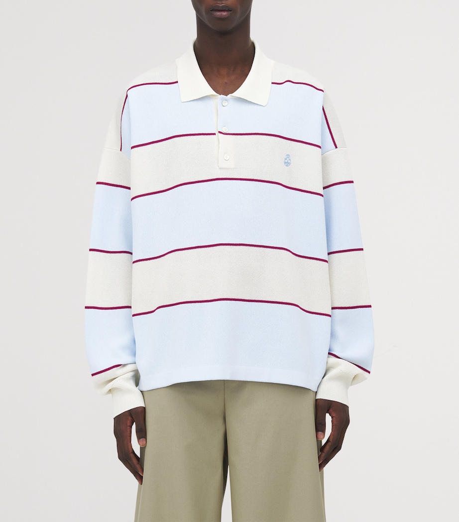 Rugby Striped Polo Shirt 4332 Image 4