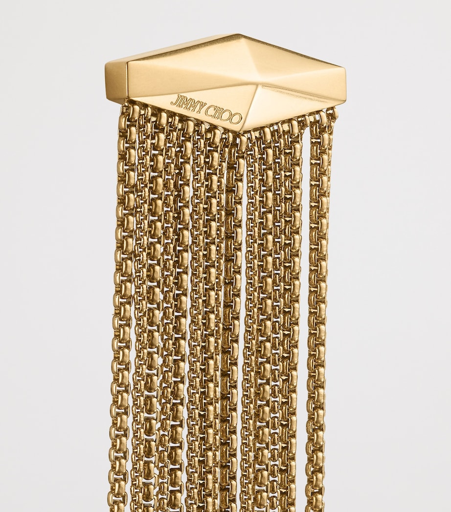 Crystal-Embellished Zandra Earrings VINTAGE GOLD Image 3