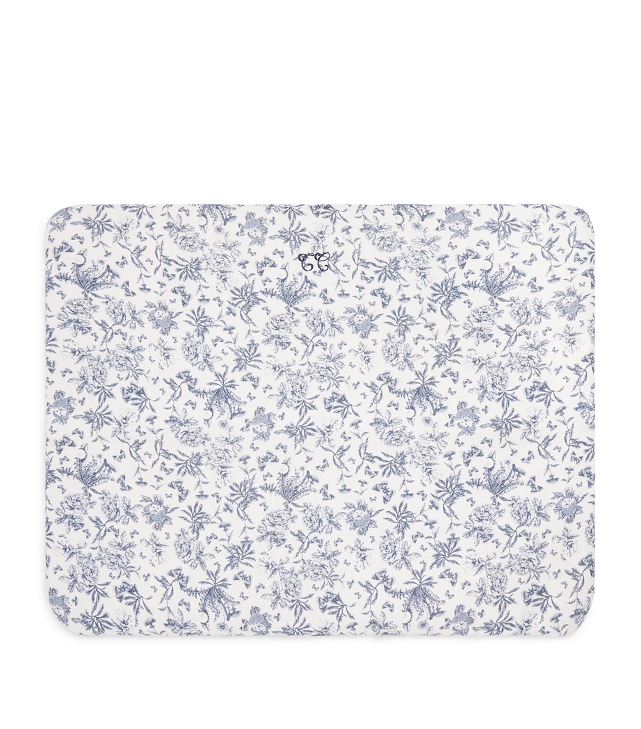 Cotton Toile de Jouy Blanket 04MARINE Image 1