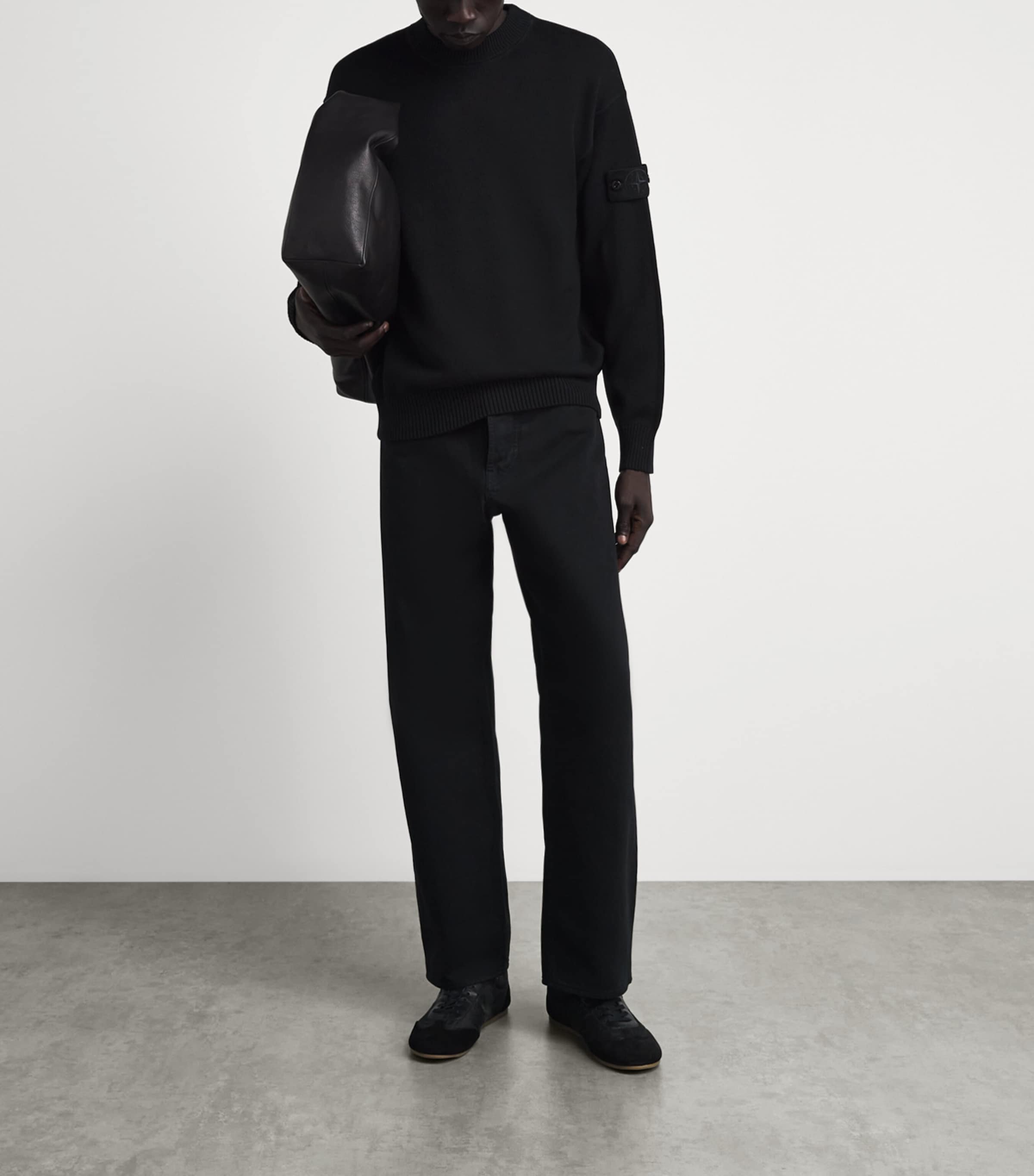 Stone Island Mens Cotton-Cashmere Ghost Sweater Image 2