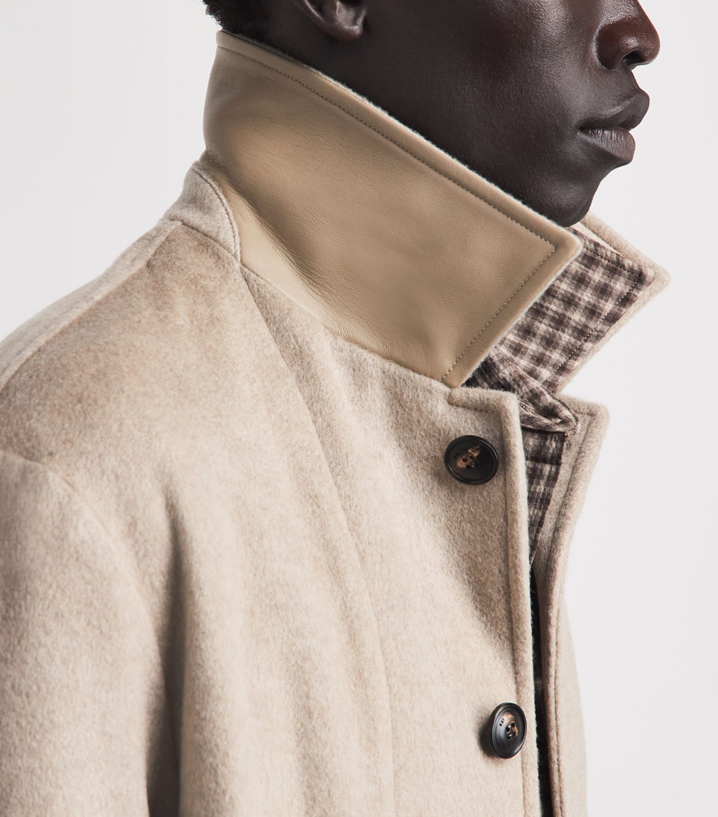 Pal Zileri Mens Cashmere Blouson Jacket Light Brown Image 3