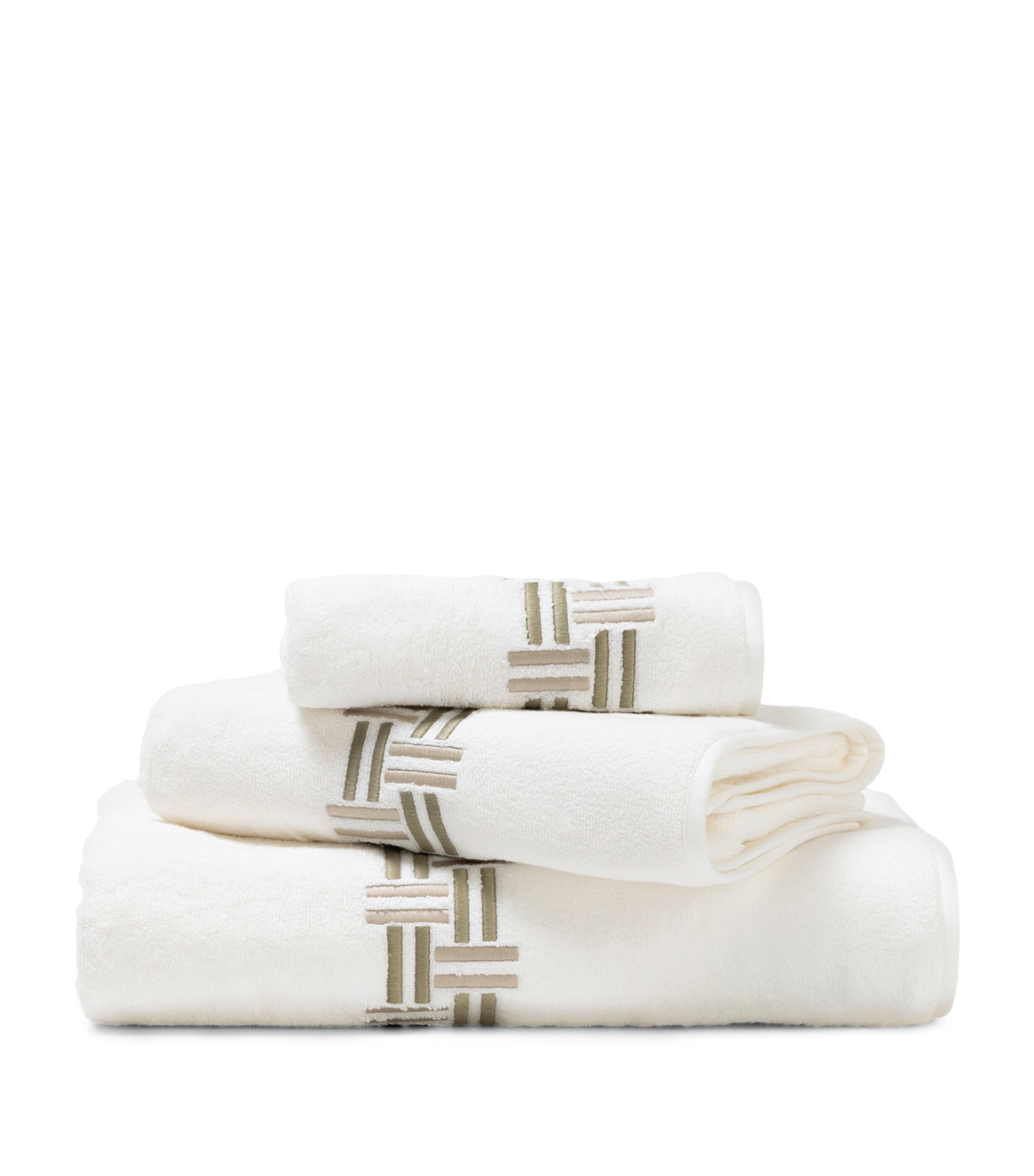 Frette Basket Weave Hand Towel In White