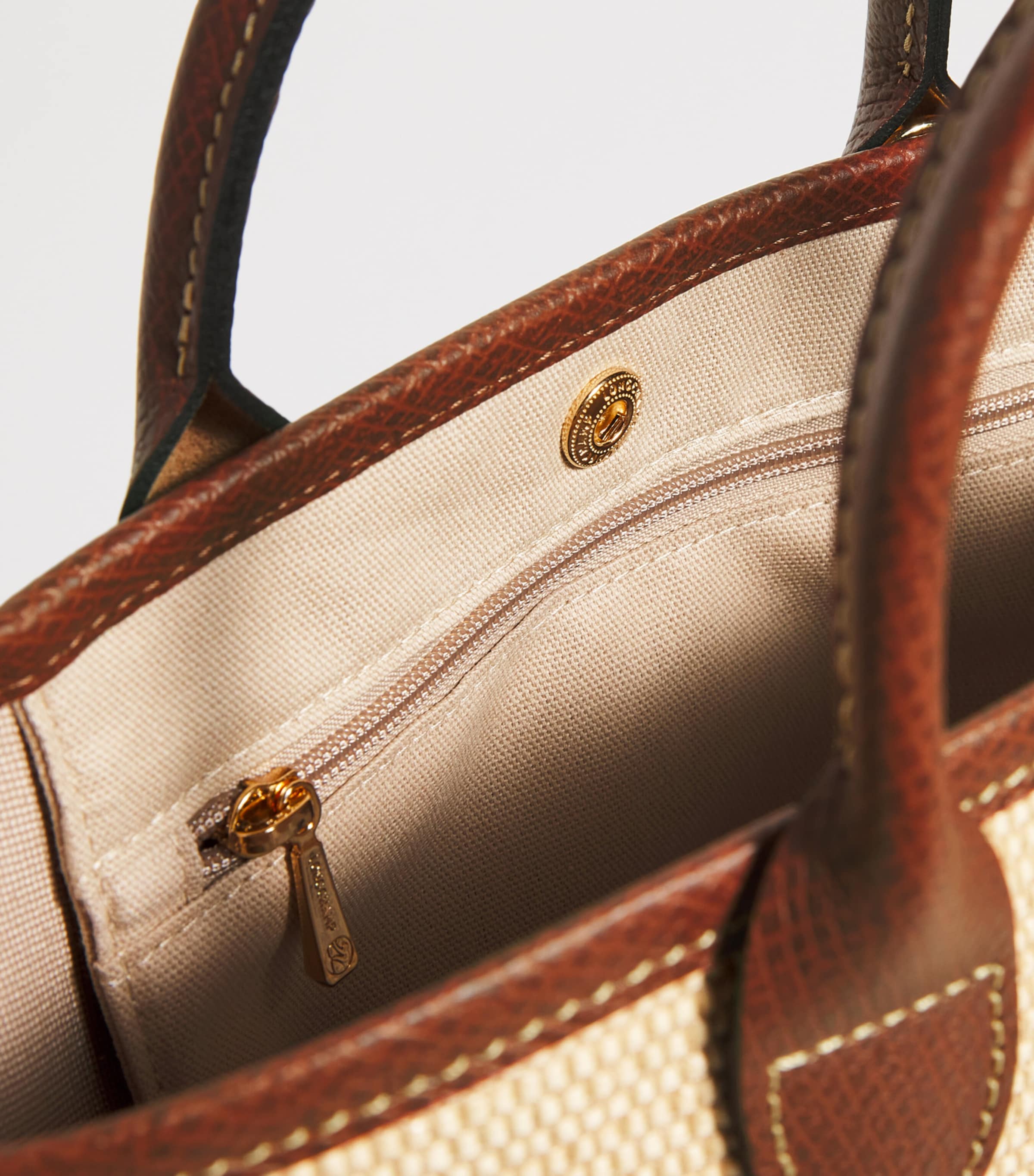 Extra-Small Le Pliage Basket Bag 035 BROWN Image 4