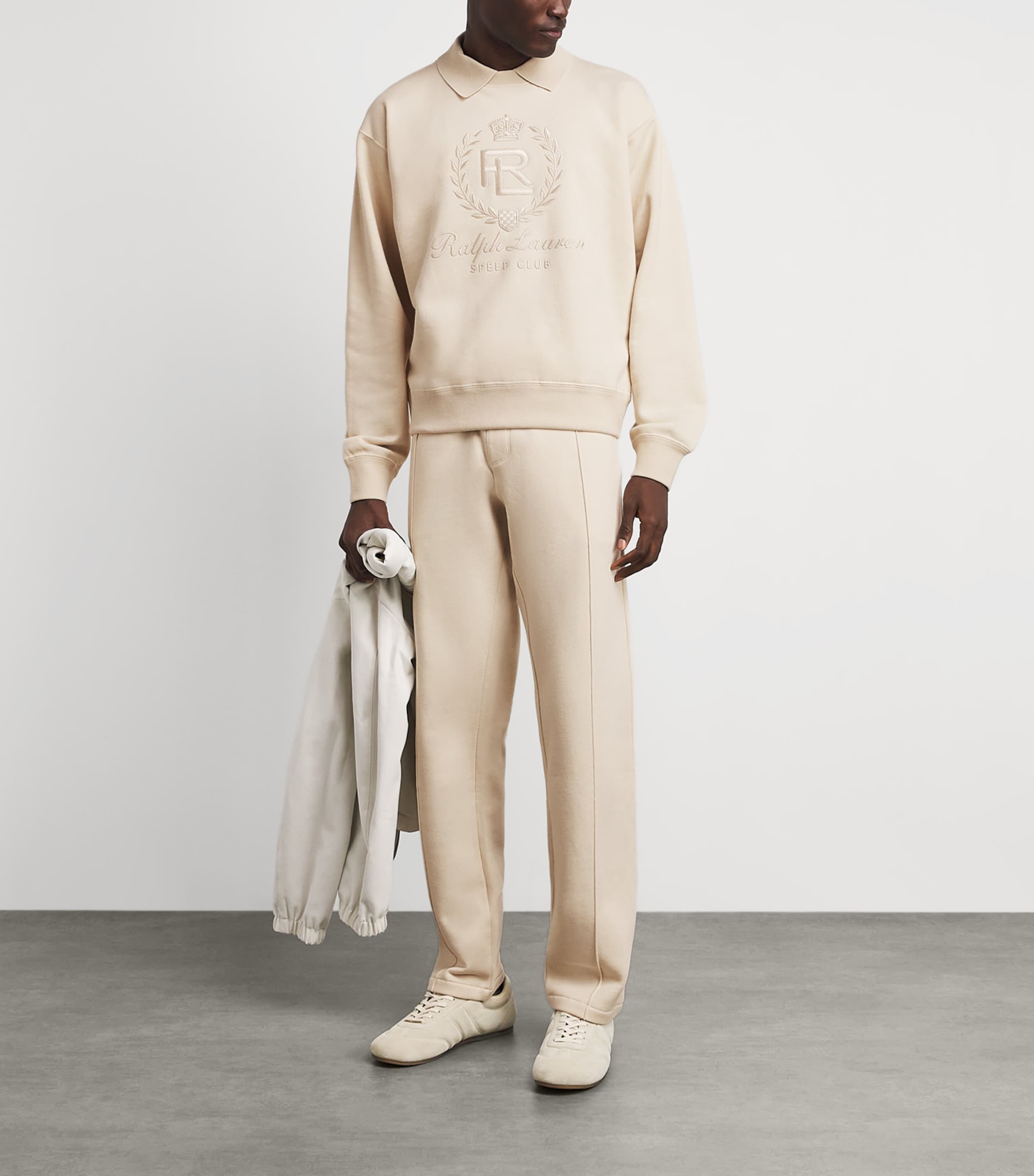Ralph Lauren Purple Label Mens Cotton-Cashmere Sweatpants Limestone Image 2