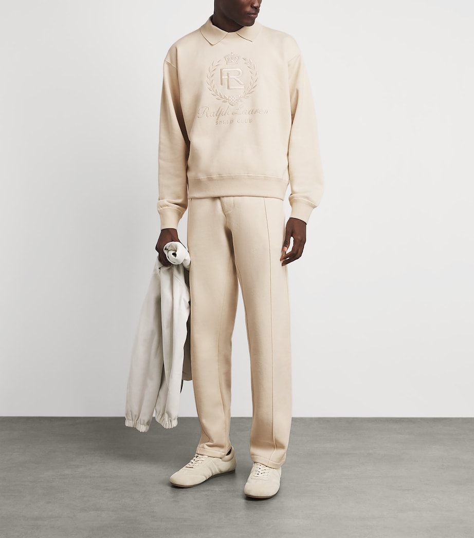 Ralph Lauren Purple Label Mens Cotton-Cashmere Sweatpants Limestone Image 2