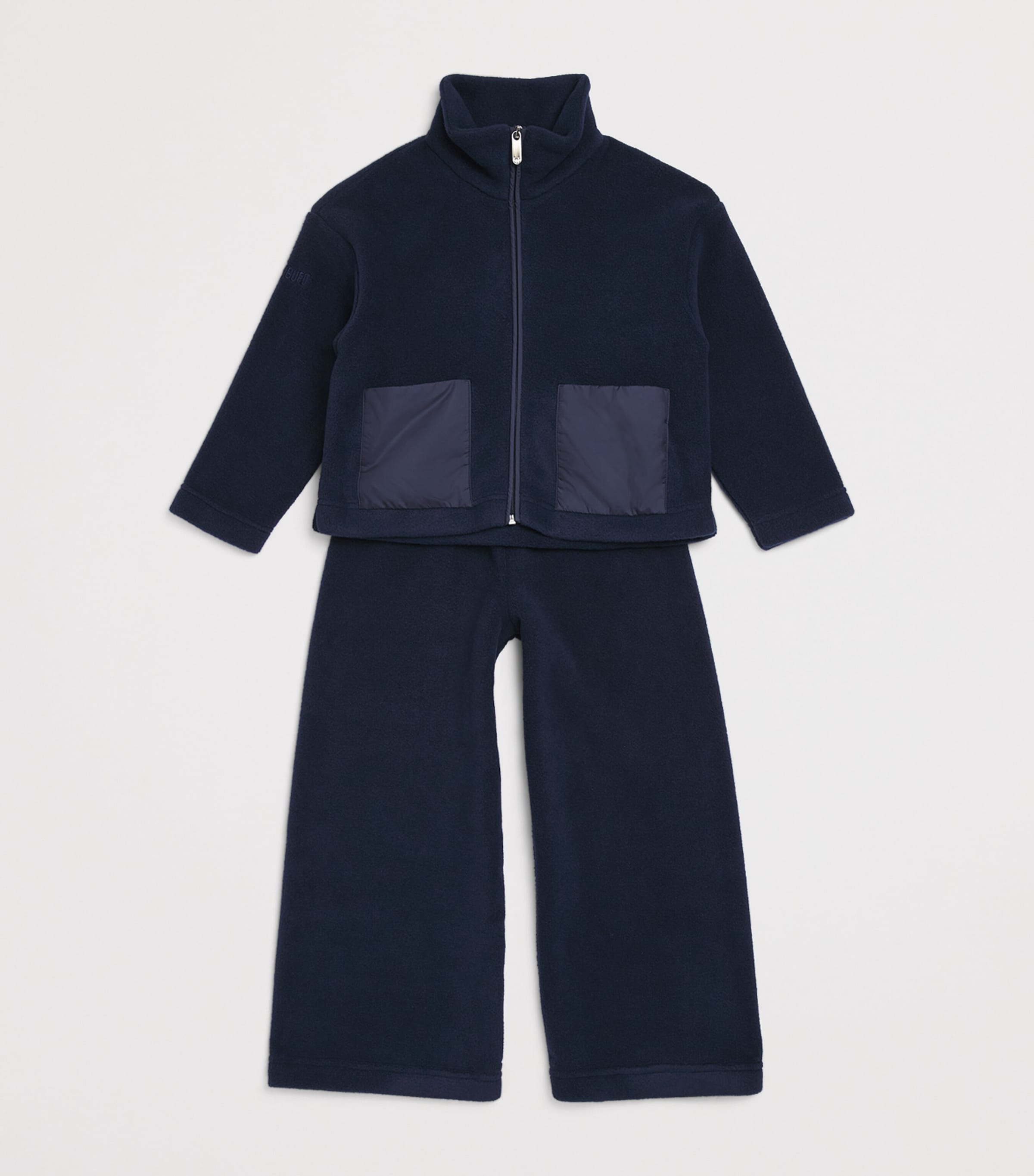 Fleece Sweatshirt and Trousers Set (2-14 Years) 4949DARK BLUE/DK BLU Image 3