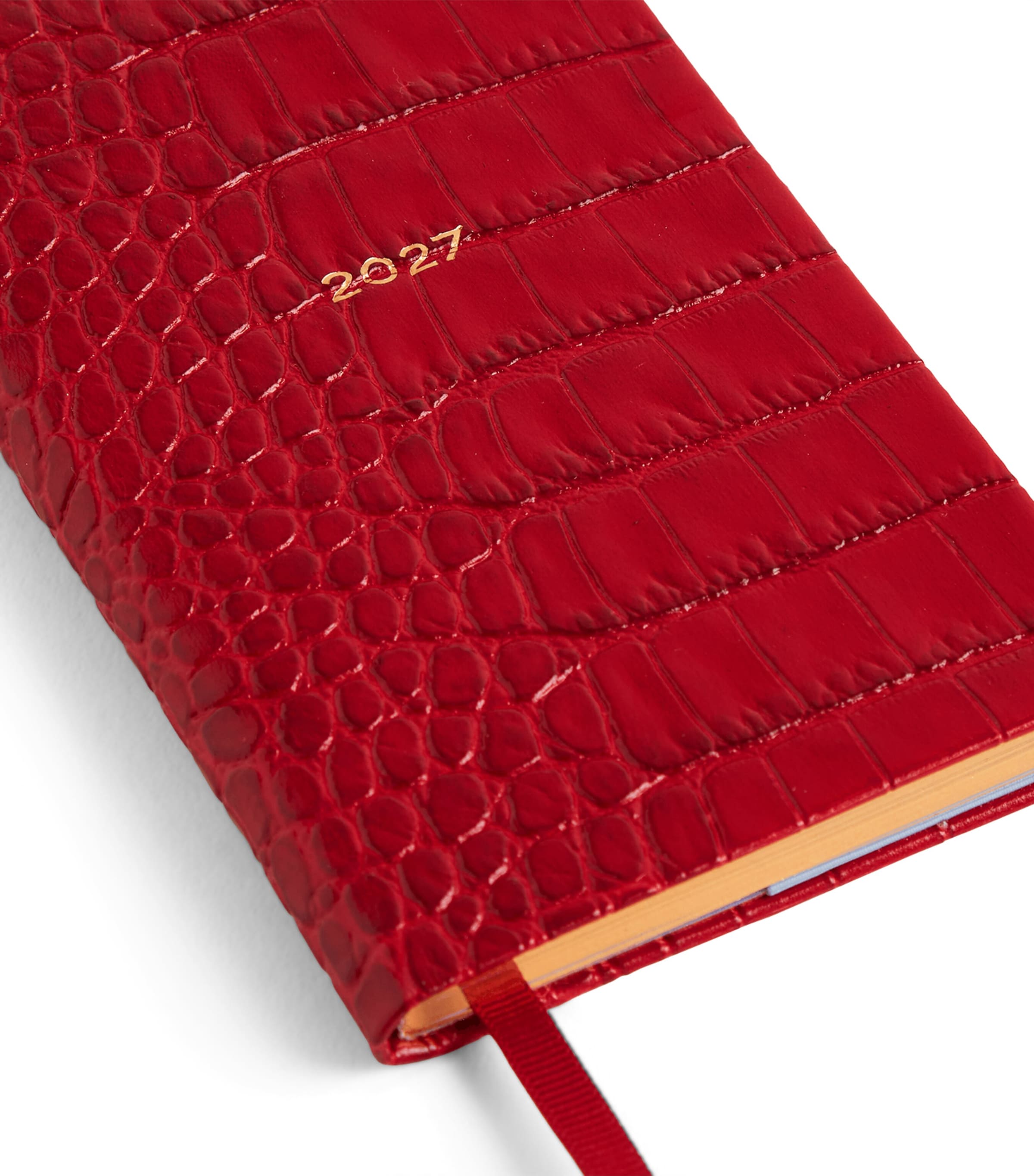 Smythson Leather Panama Weekly Diary 2027 Red Image 5