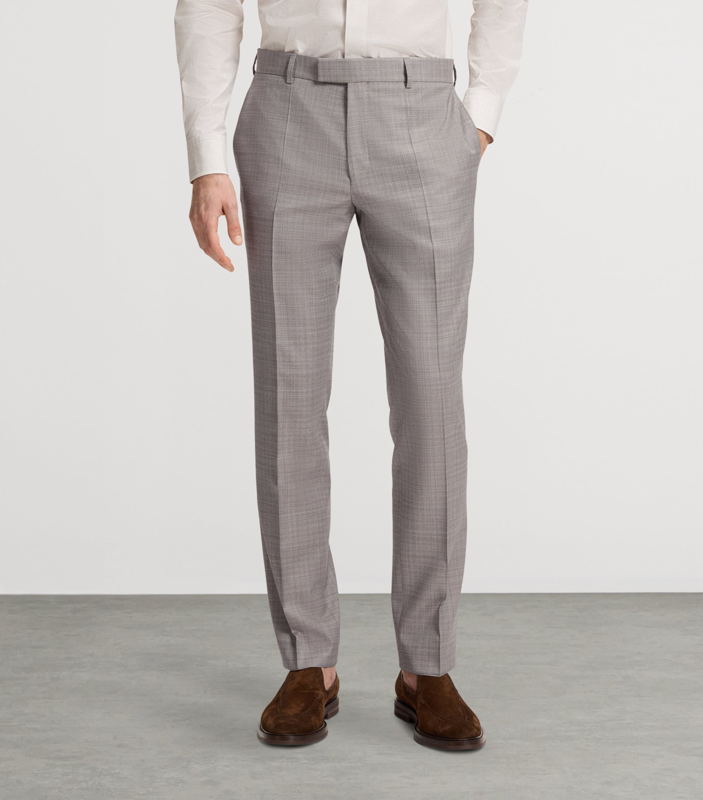 Virgin Wool Check 2-Piece Suit 255 Image 5