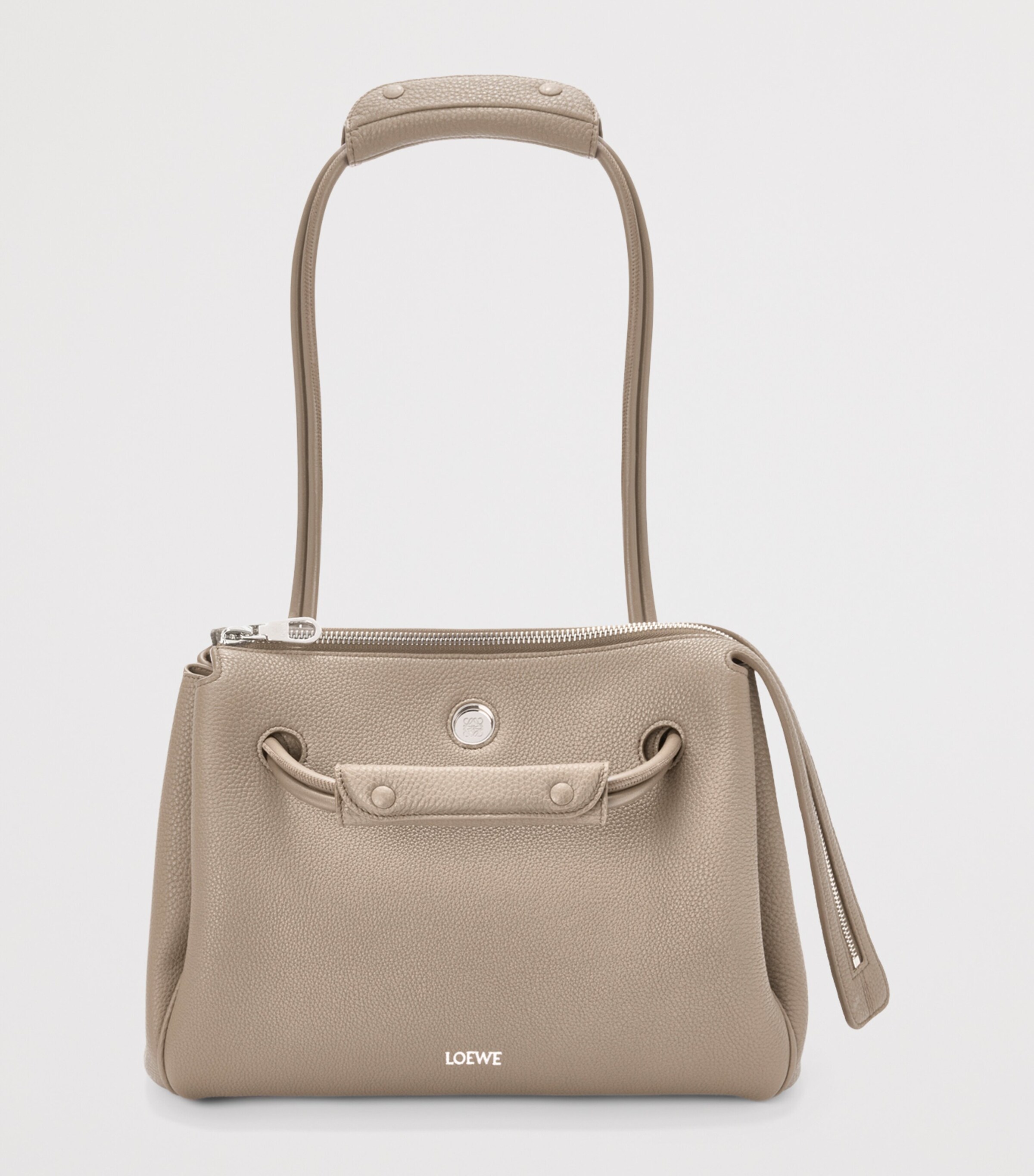 LOEWE Medium Grained Leather Madrid Shoulder Bag Clay Image 14