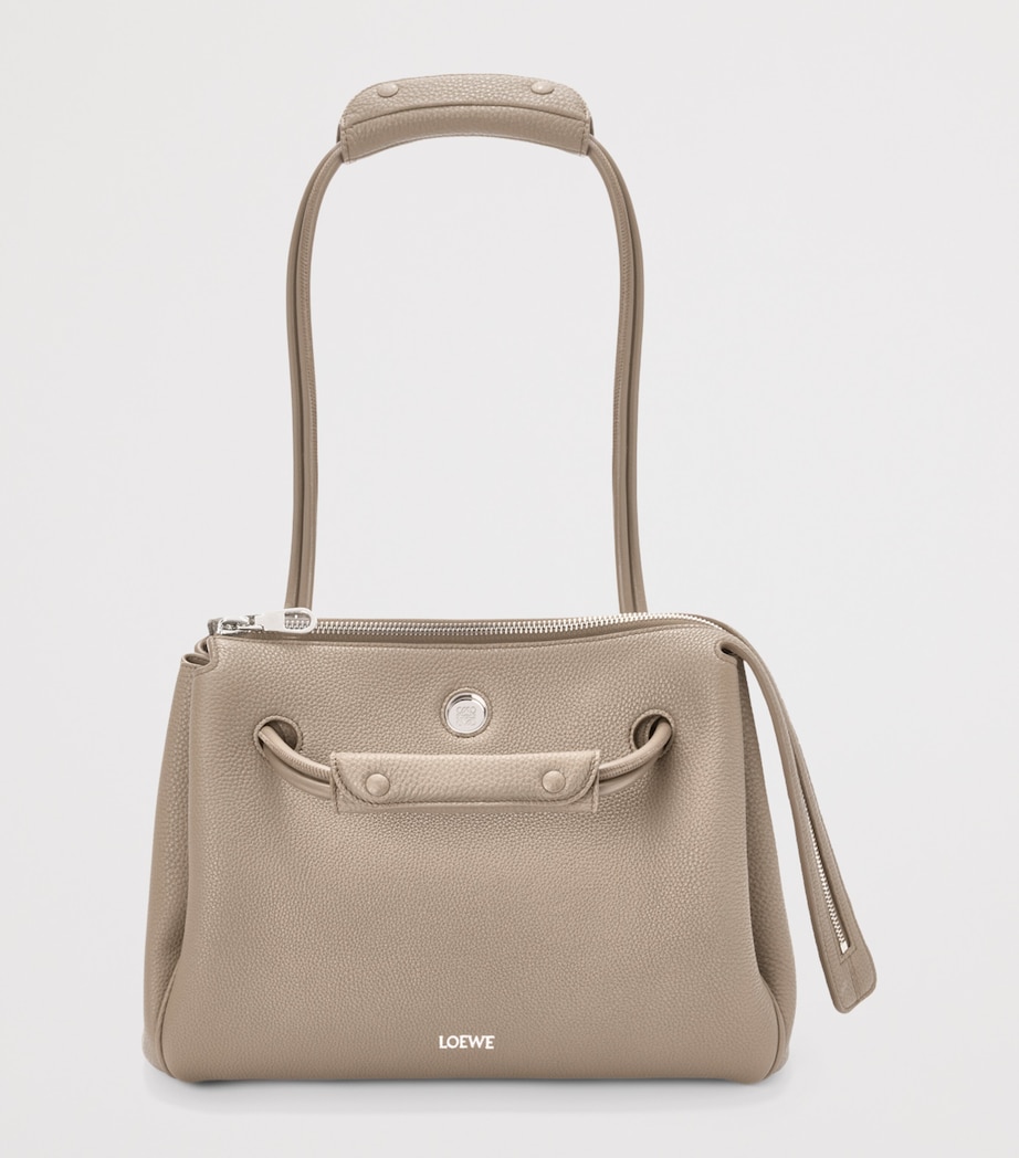 LOEWE Medium Grained Leather Madrid Shoulder Bag Clay Image 14