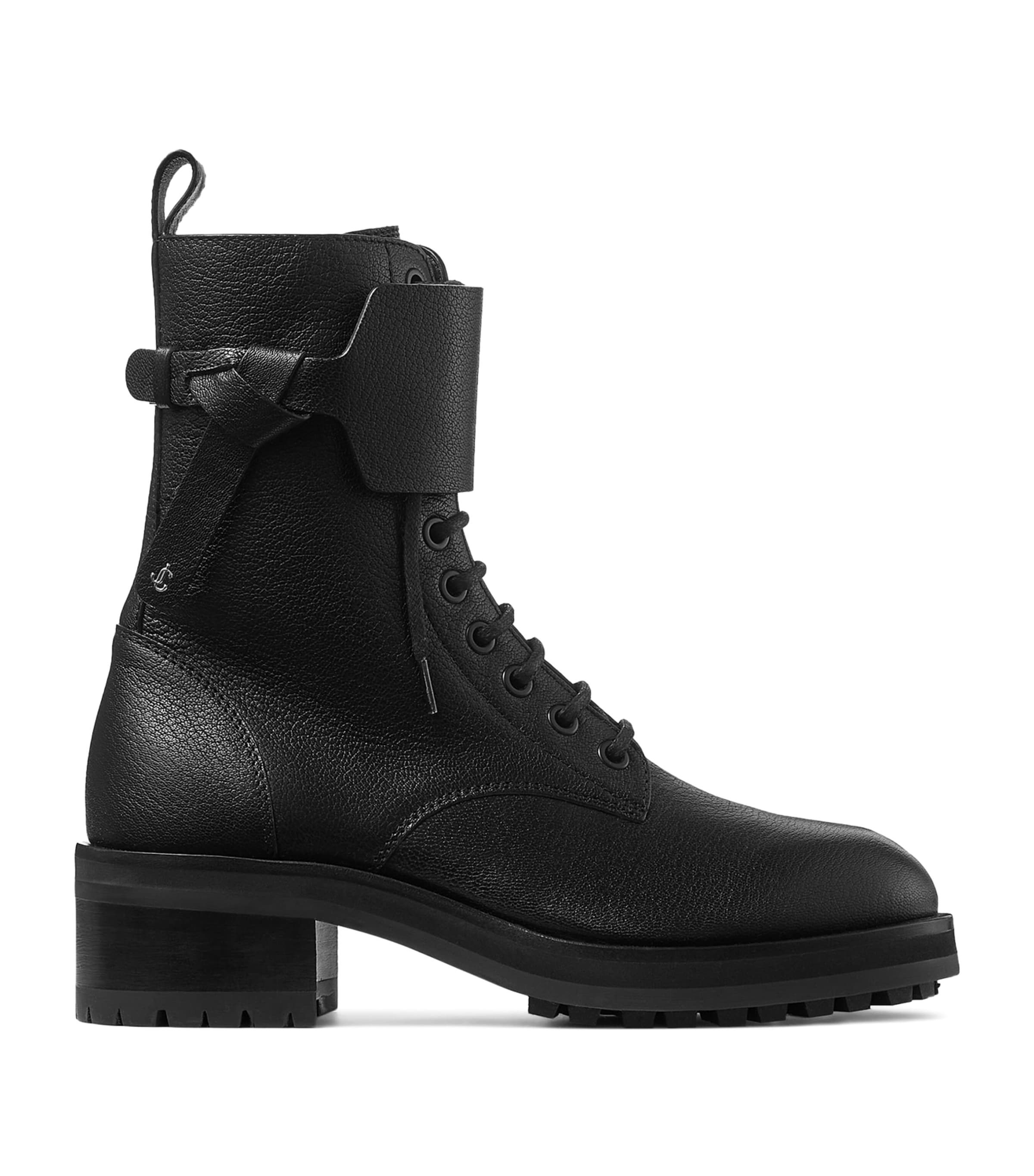 Jimmy Choo Rosabel Leather Lace-up Combat Boots Shoes In Multi