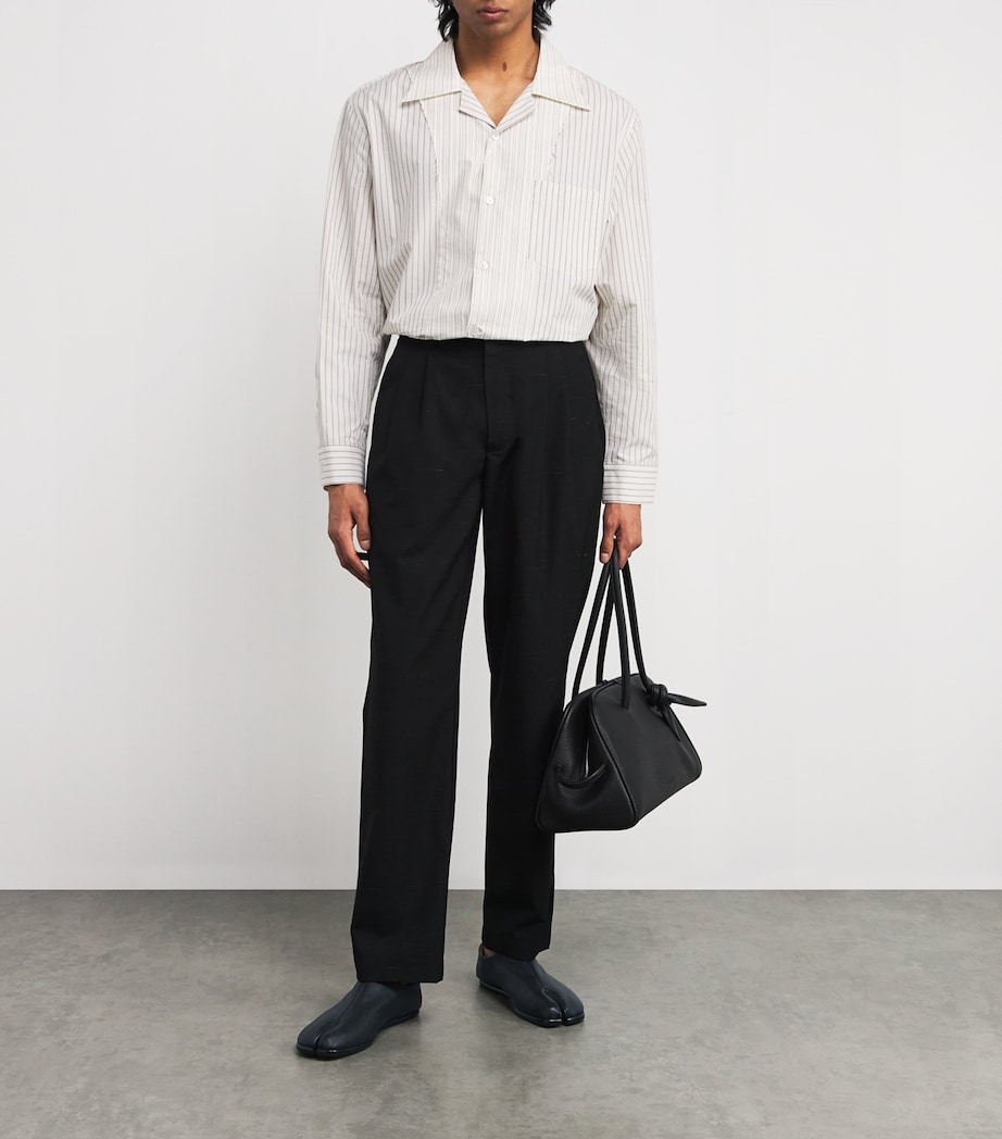 Nappa Leather Tabi Babouche Mules BLACK Image 4