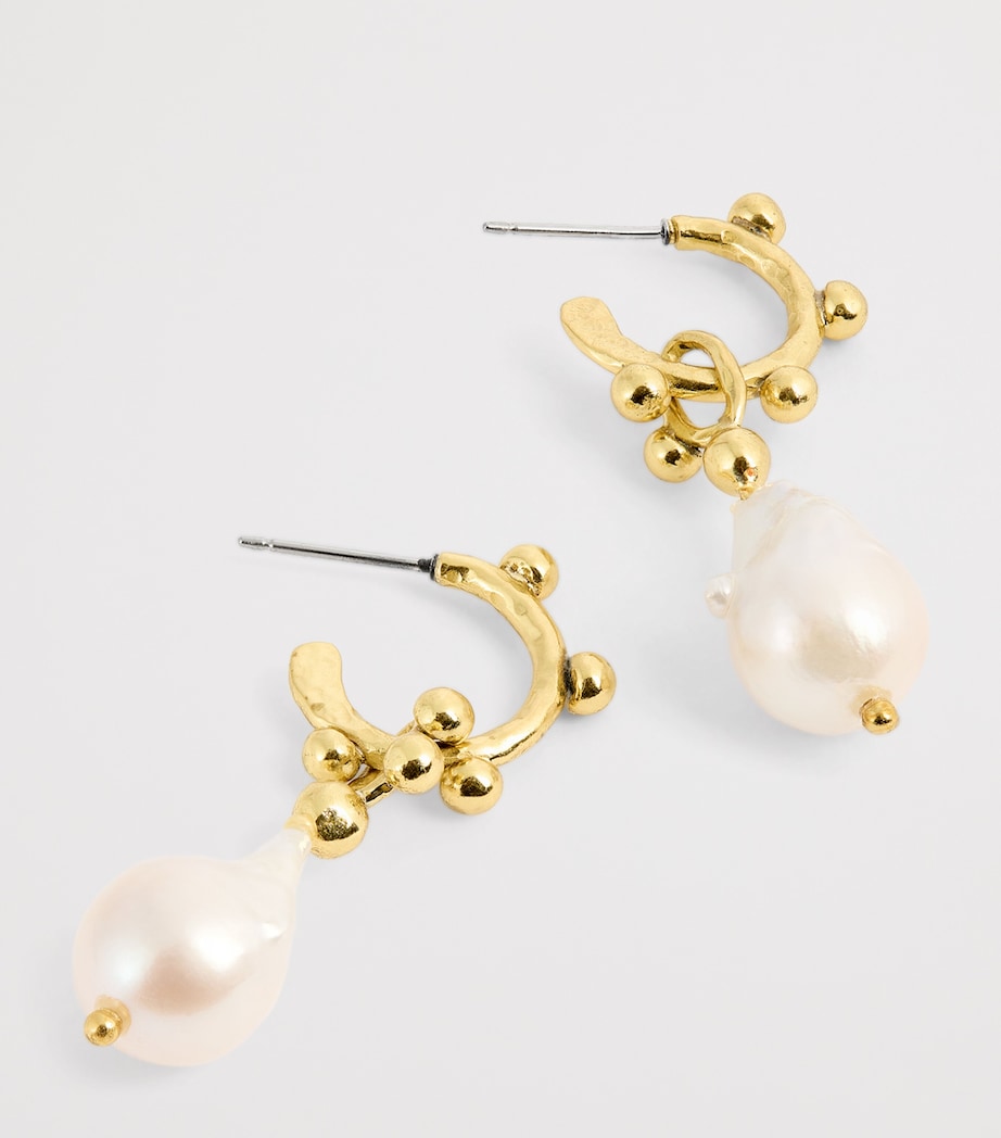 Pearl Lilith Hoop Earrings PEARL Image 6