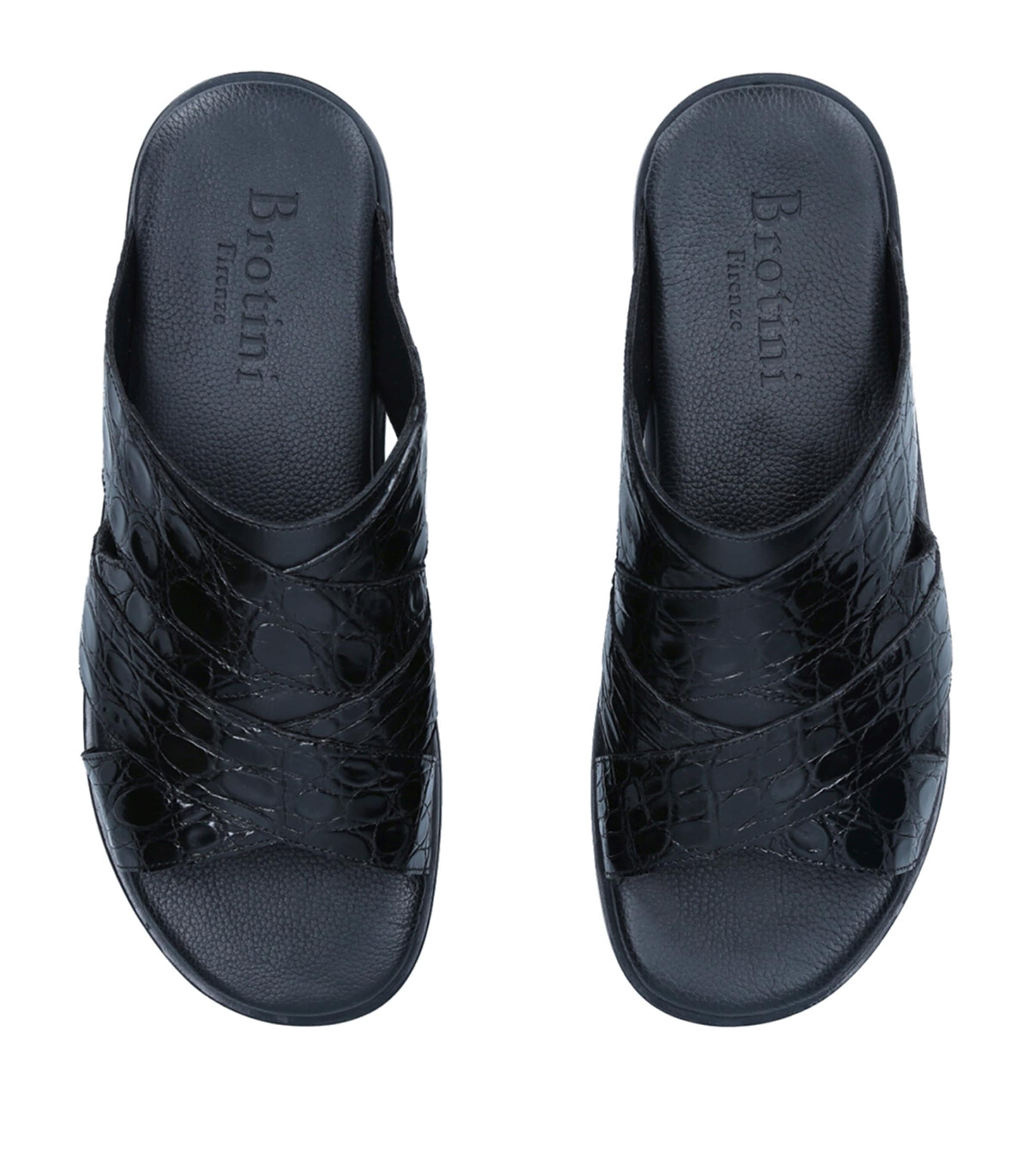 Brotini Leather Sandals Black Image 4