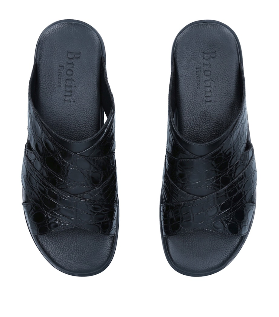 Leather Sandals BLACK Image 4