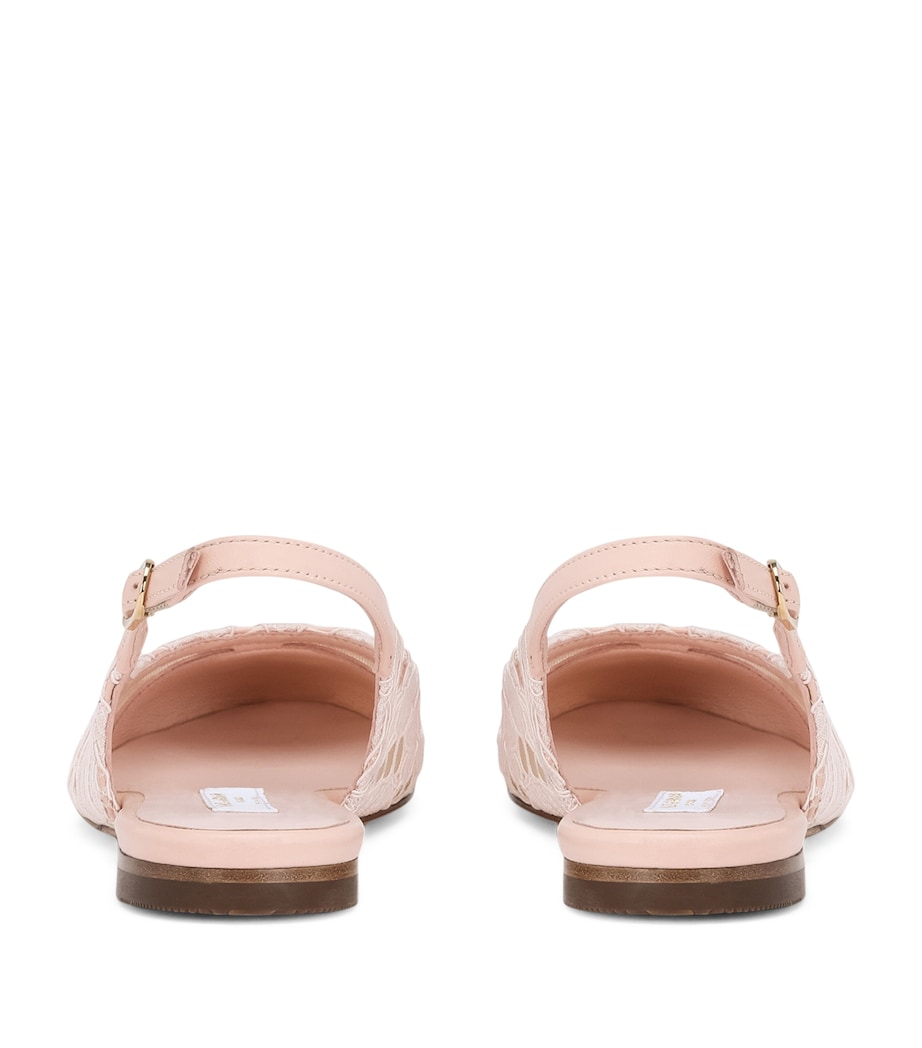 Lace DG Slingback Pumps 80403-PINK POWDER Image 2