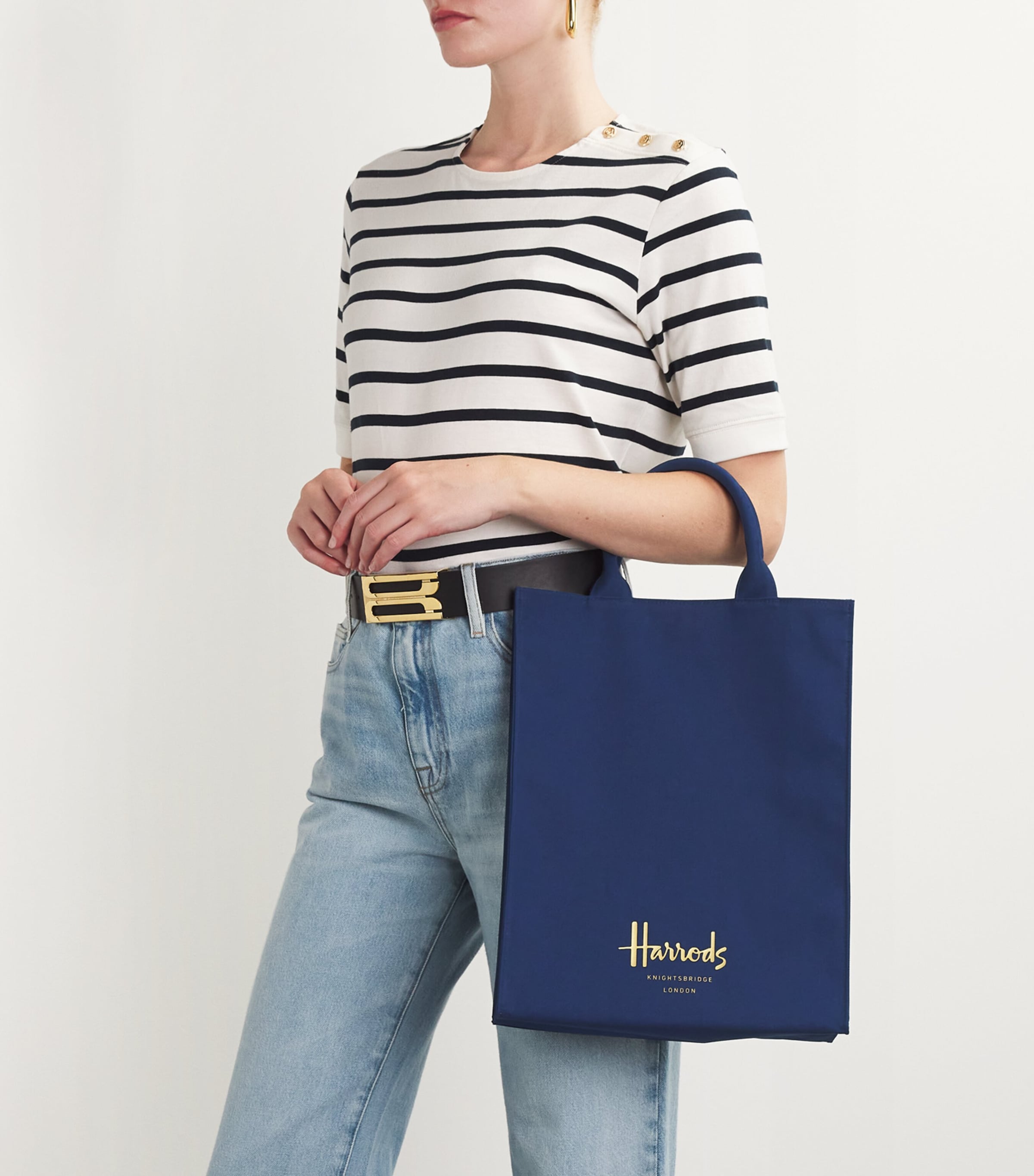 【HARRODS】Medium Cotton Logo Tote Bag トートバッグ Harrods Large Cotton Logo Tote Bag | Harrods US