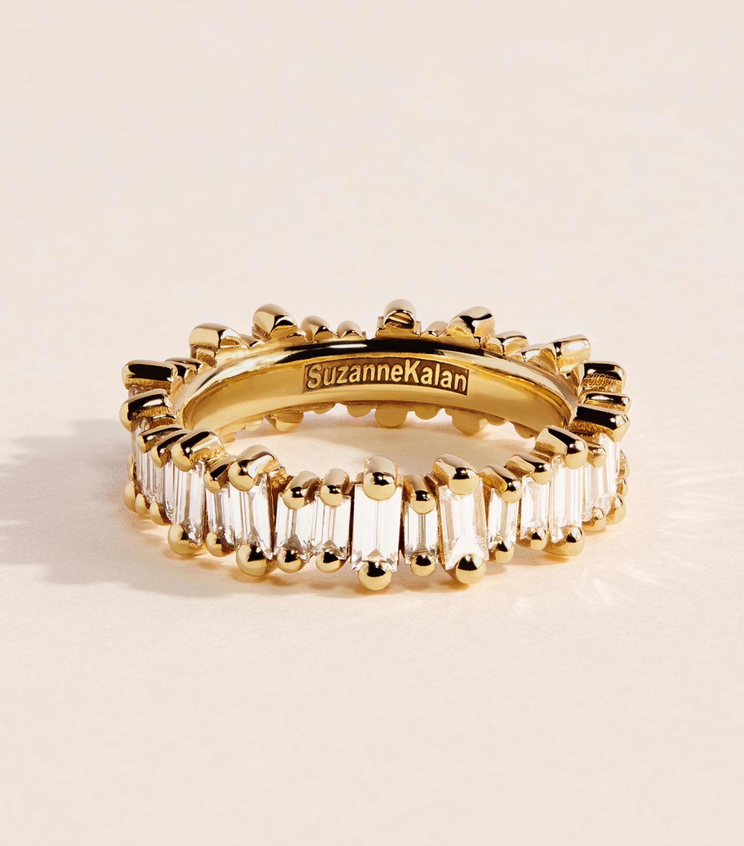 Suzanne Kalan Yellow Gold and Diamond Bold Eternity Ring Yg/wd Image 1