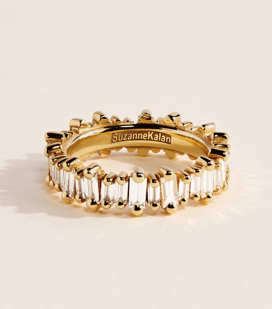 Suzanne Kalan Yellow Gold and Diamond Bold Eternity Ring Yg/wd Image 1