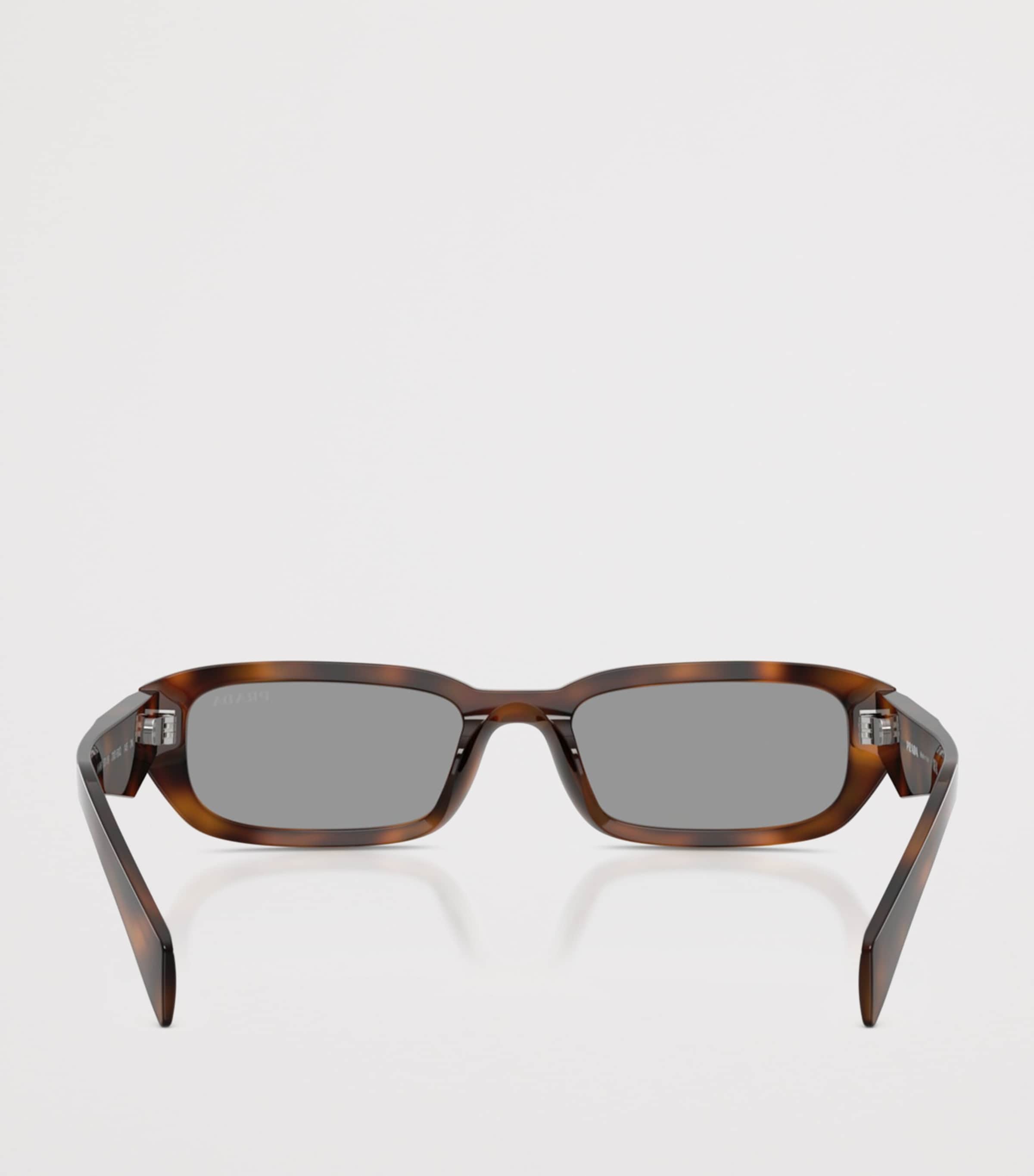 Prada Tortoiseshell Rectangle Sunglasses Brown Image 4