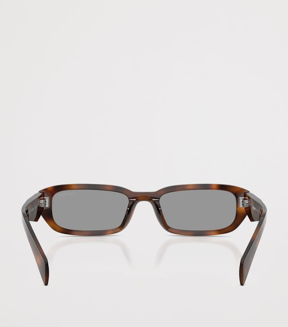 Prada Tortoiseshell Rectangle Sunglasses Brown Image 4